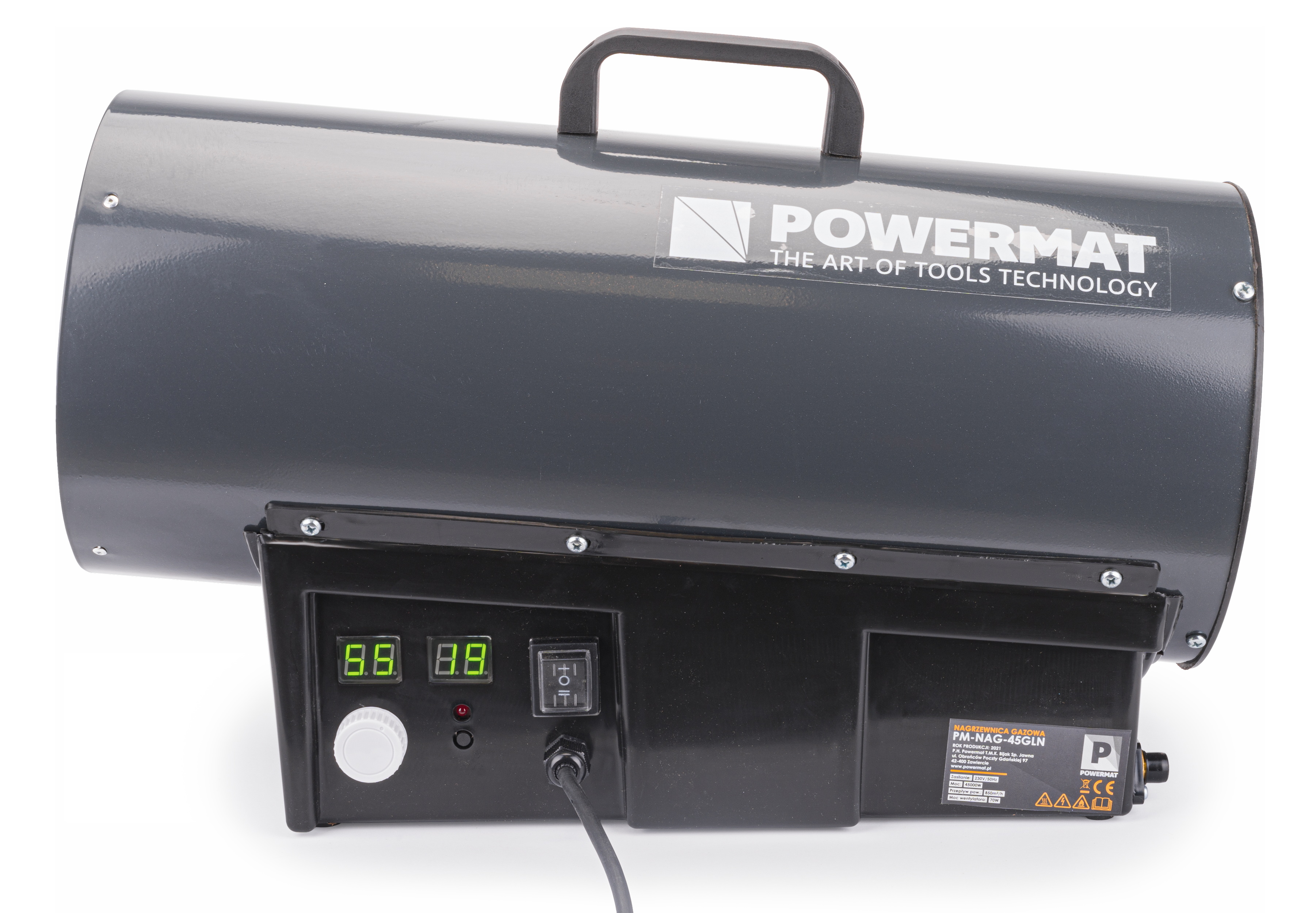 Powermat PM-NAG-45GLN dujinis oro pūstuvas su termostatu, 45 kW nuotrauka 3
