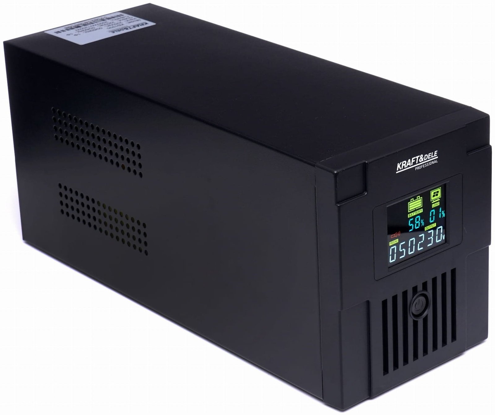 Kraft&Dele KD1930 UPS 2000 VA / 1200 W su LCD ekranu nuotrauka 4