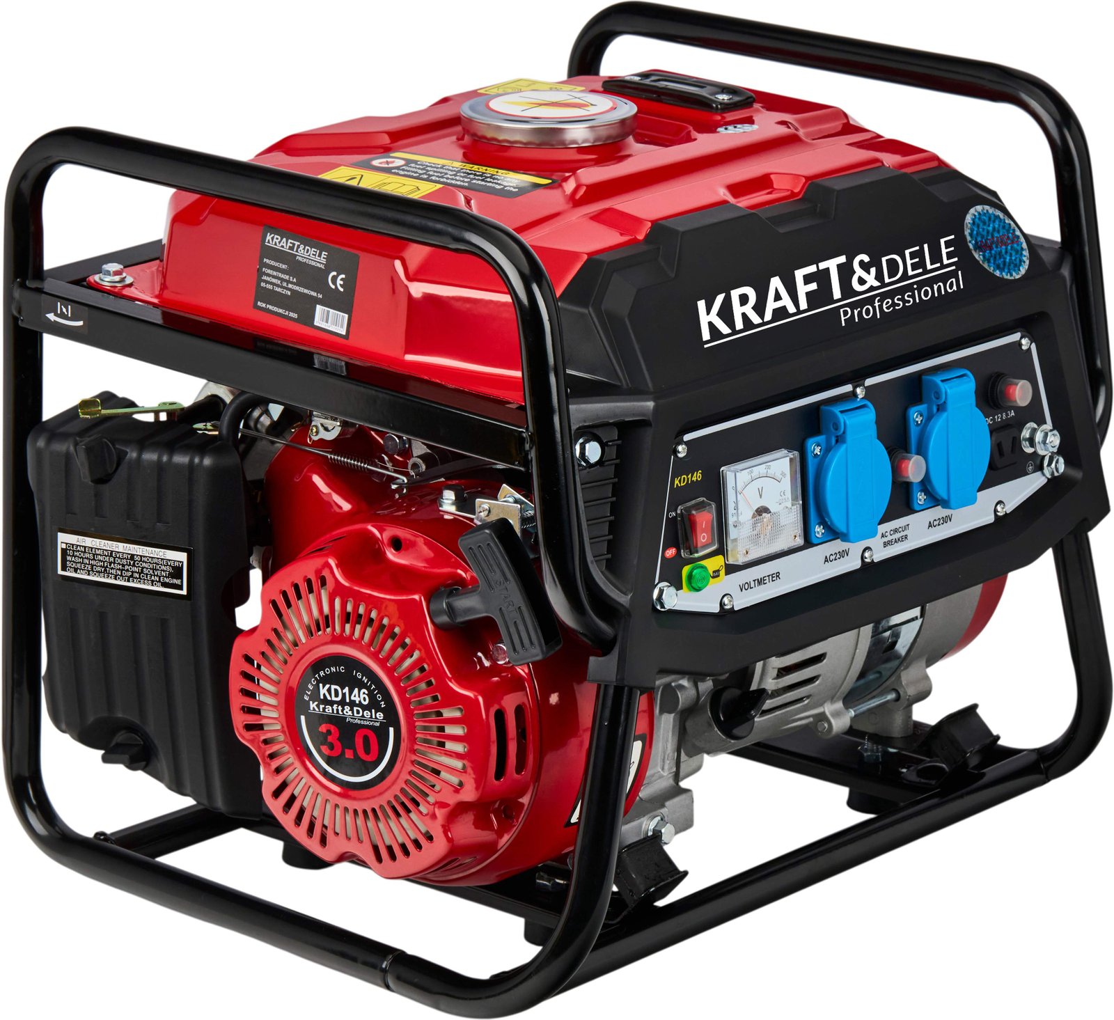 KRAFT&DELE KD146 benzininis generatorius, 1.5 kW, 230 V