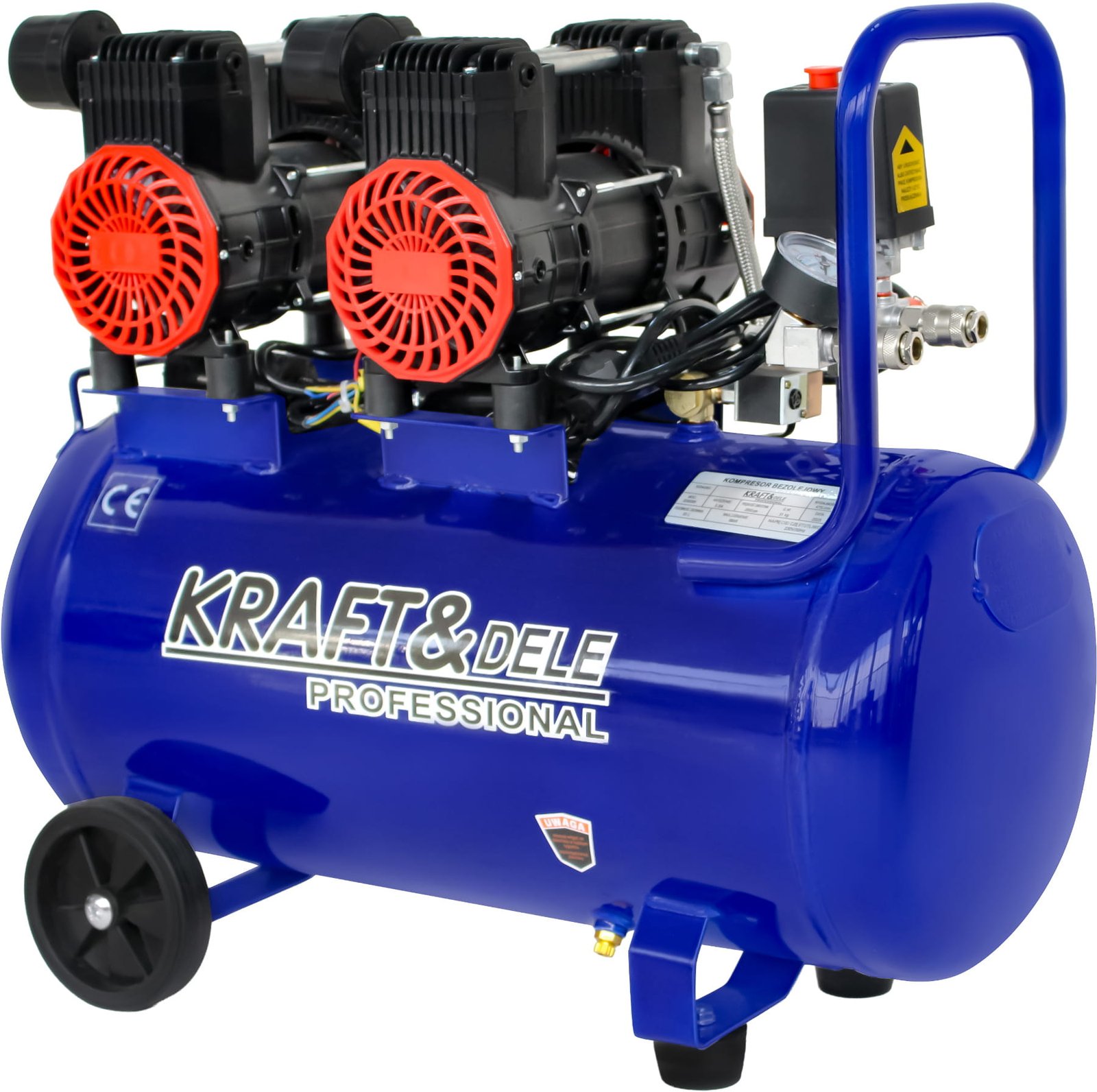 Kraft&Dele KD4093 be alyvos oro kompresorius, 50 l, 3 kW, 230 V nuotrauka 3