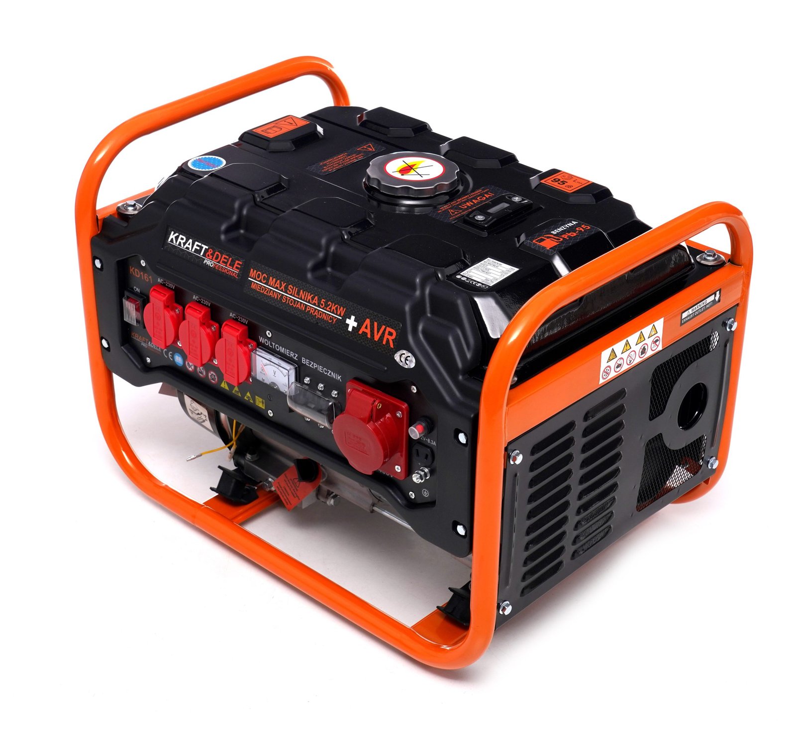 Kraft&Dele KD161 elektros generatorius 3500 W, 12/230/380 V — nuotrauka