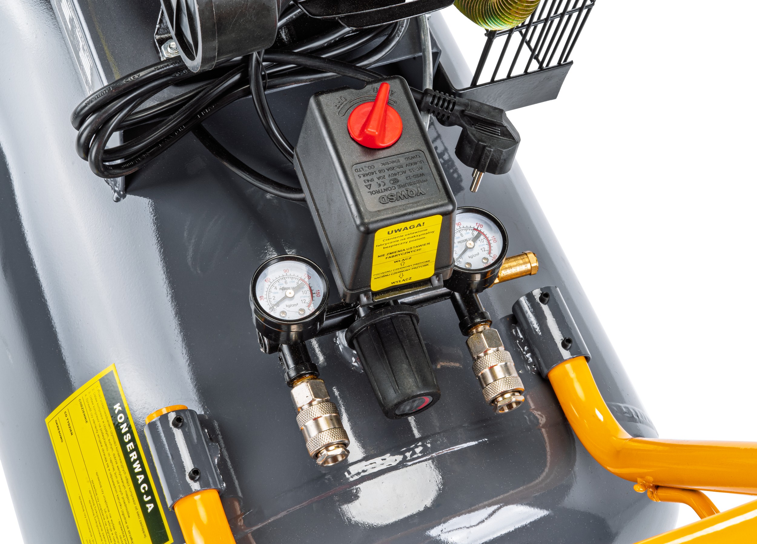 Alyvinis oro kompresorius Powermat PM-KO-200T-230V nuotrauka 5