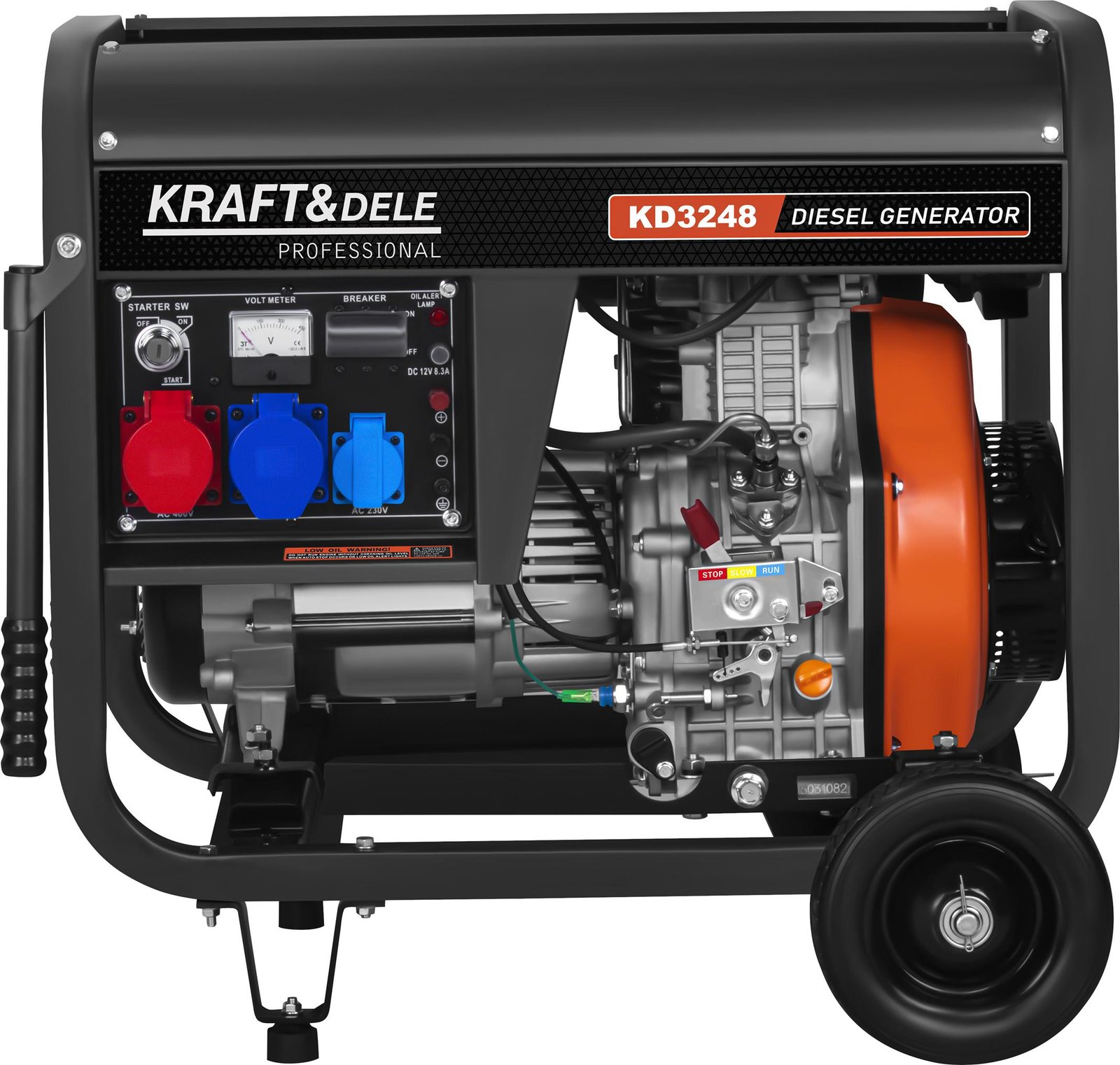 Kraft&Dele KD3248 dyzelinis generatorius, 7 kW, 230/400 V nuotrauka 4