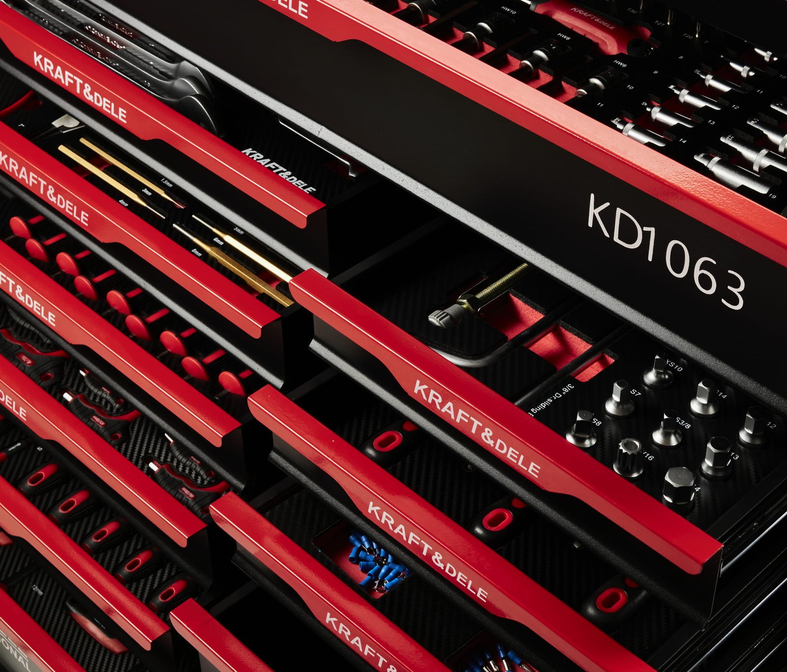 Kraft&Dele KD1063 įrankių spinta su 479 vnt. rinkiniu nuotrauka 4