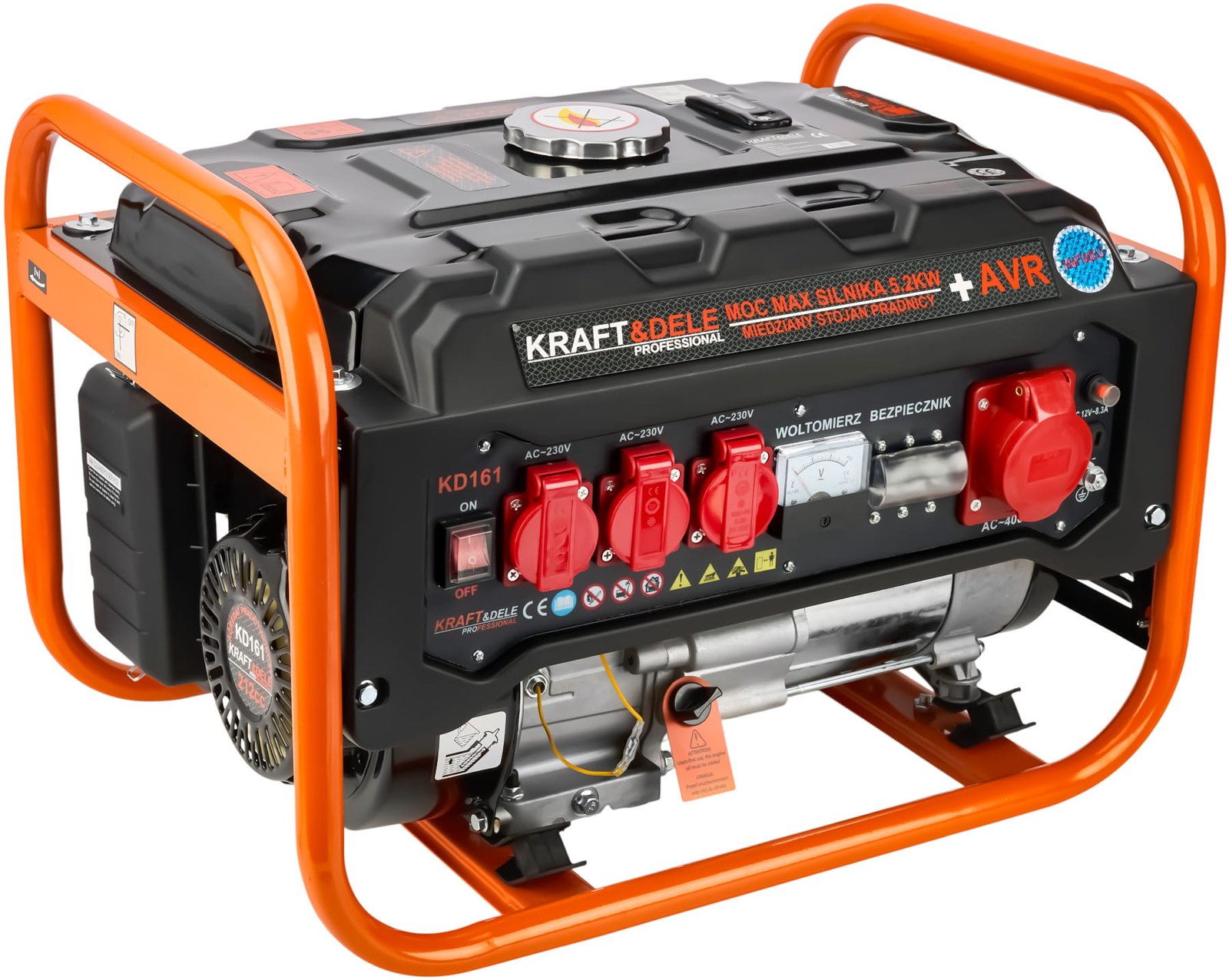 Kraft&Dele KD161 elektros generatorius 3500 W, 12/230/380 V