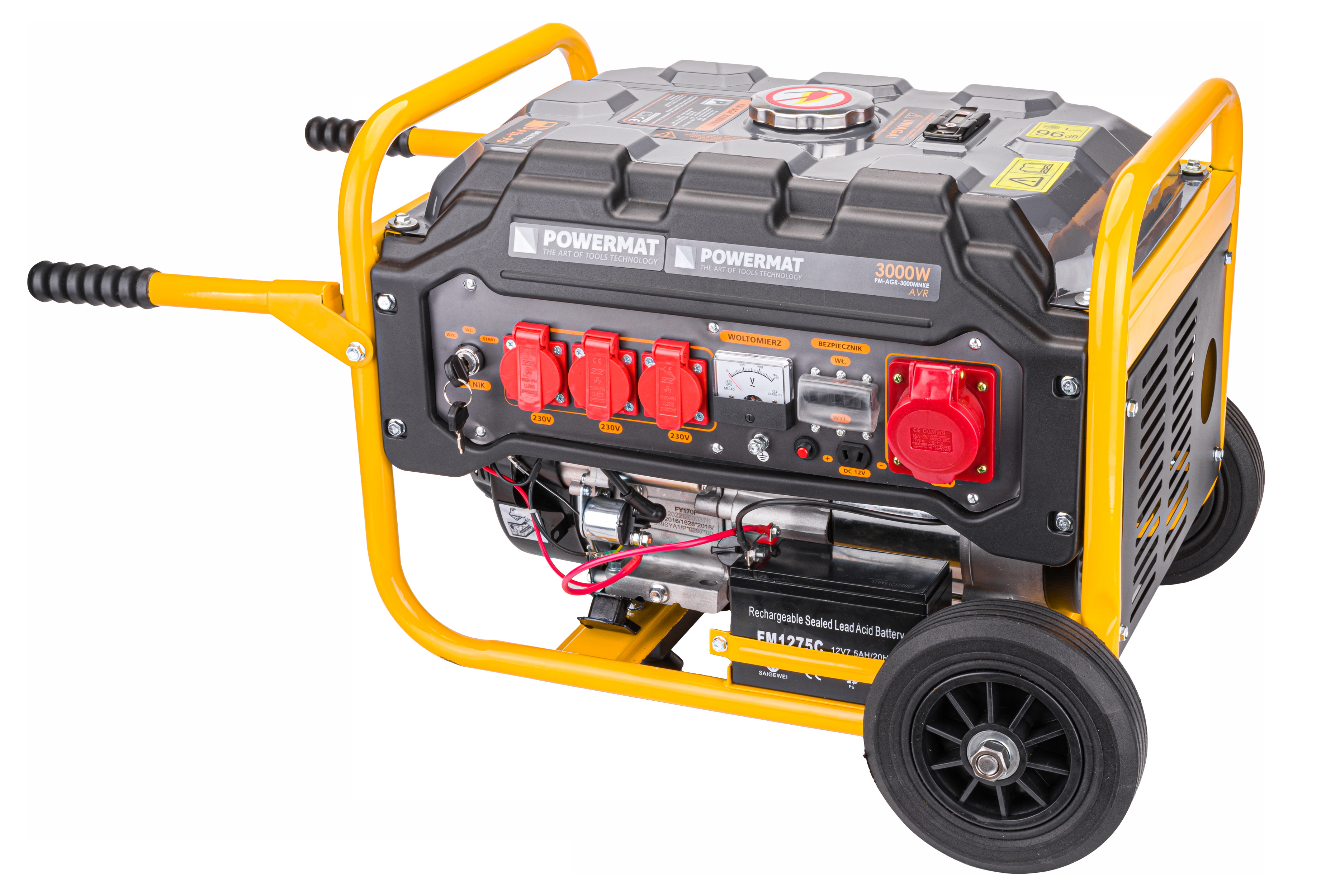 Powermat PM-AGR-3000MNKE generatorius, 3000 W nuotrauka 4