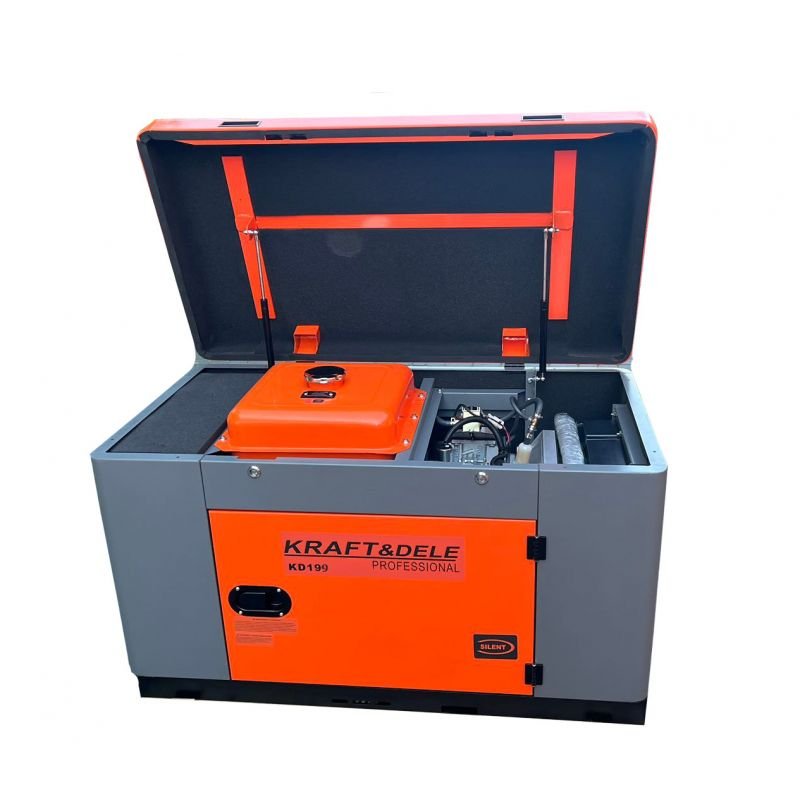 KRAFT&DELE KD199 dyzelinis generatorius (vienfazis, 230 V) — nuotrauka