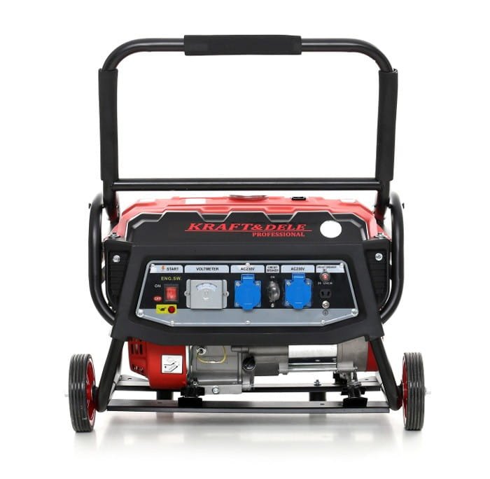 KRAFT&DELE KD138 benzininis vienfazis generatorius, 3000 W, 12/230 V — nuotrauka