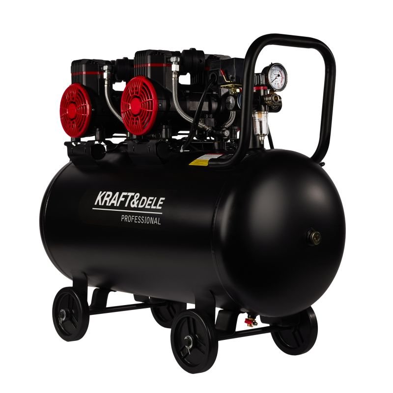 KRAFT&DELE KD1392 betepalinis oro kompresorius, 100 l, 2 × 1500 W nuotrauka 3