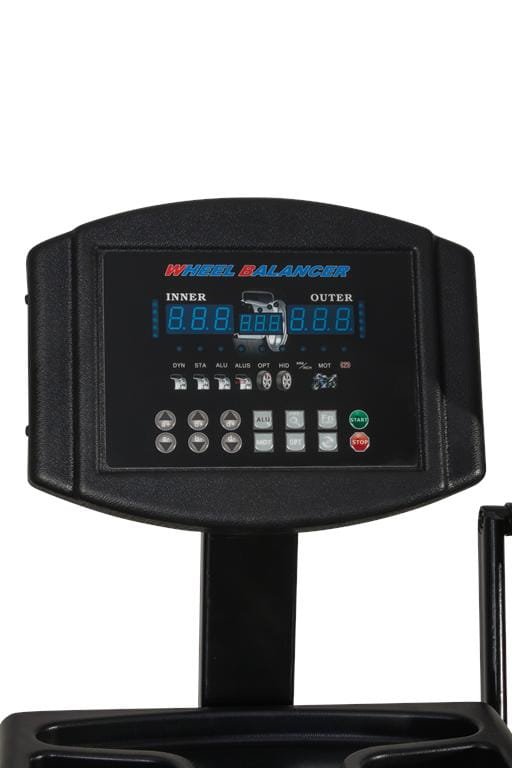 KRAFT&DELE KD5840 ratų balansavimo staklės, pusiau automatinės, su lazerio žymekliu, 230 V — nuotrauka
