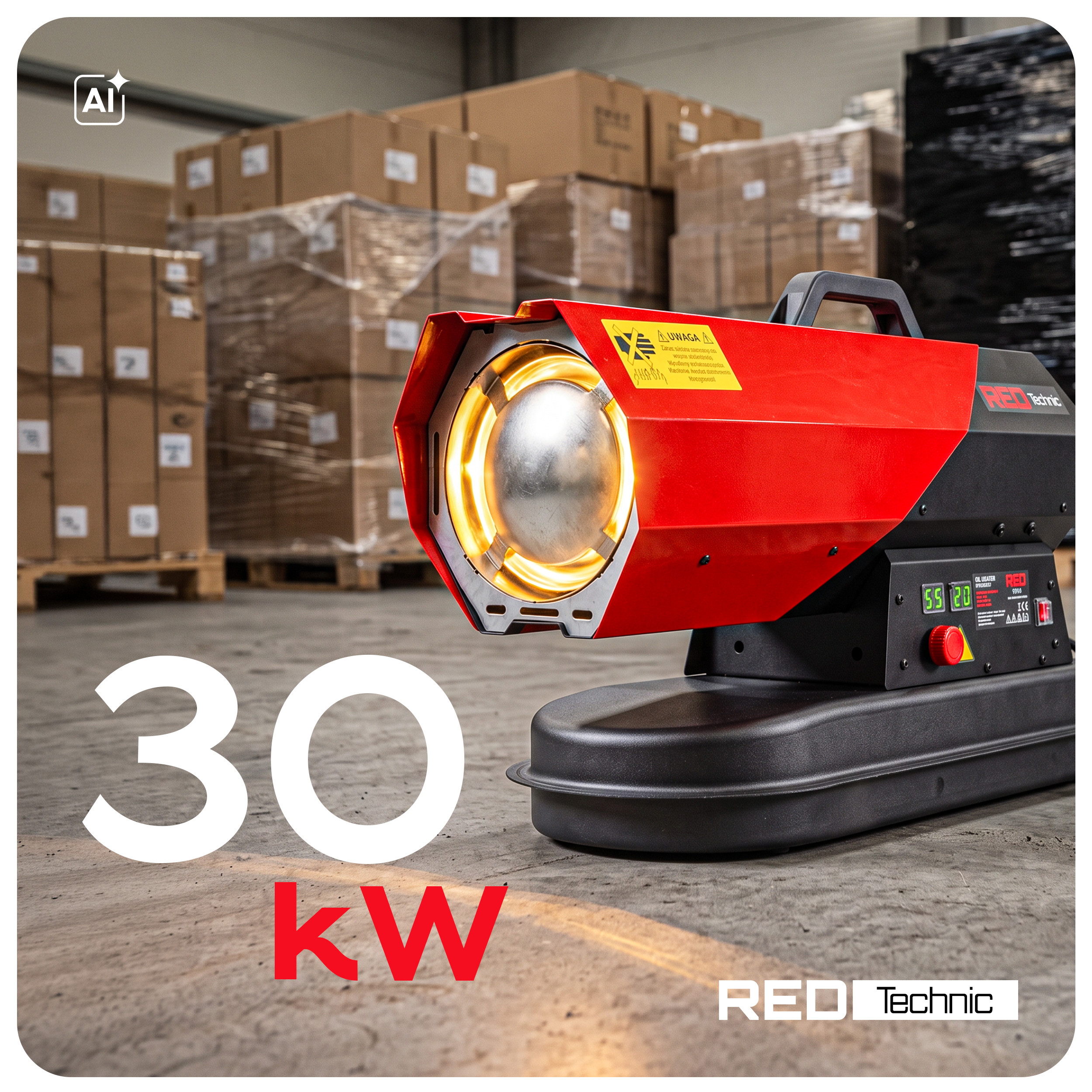 Dyzelinis oro šildytuvas 30 kW RTNGO0125 nuotrauka 12