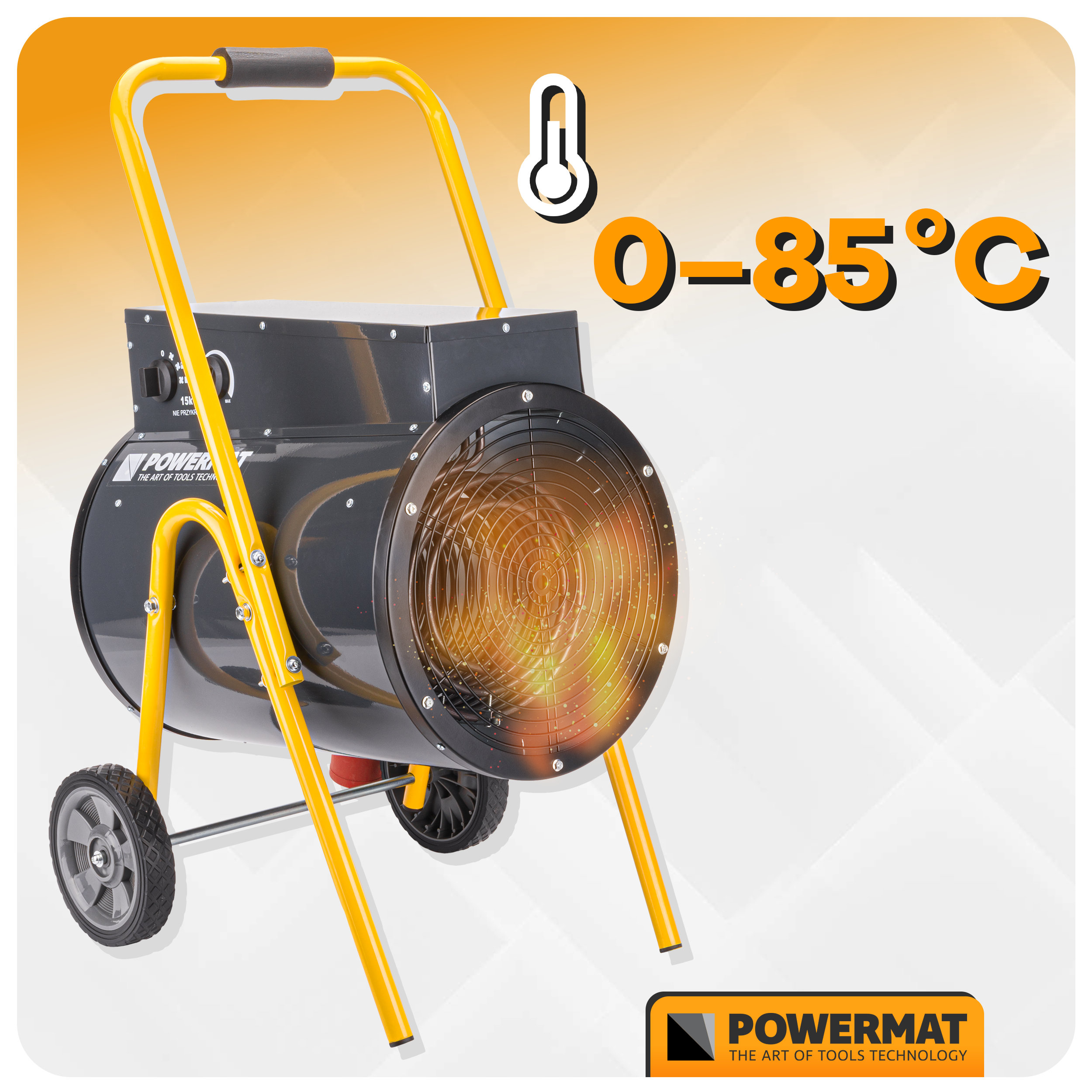 POWERMAT PM-NAG-15EN elektrinė šiluminė patranka 15 kW nuotrauka 10