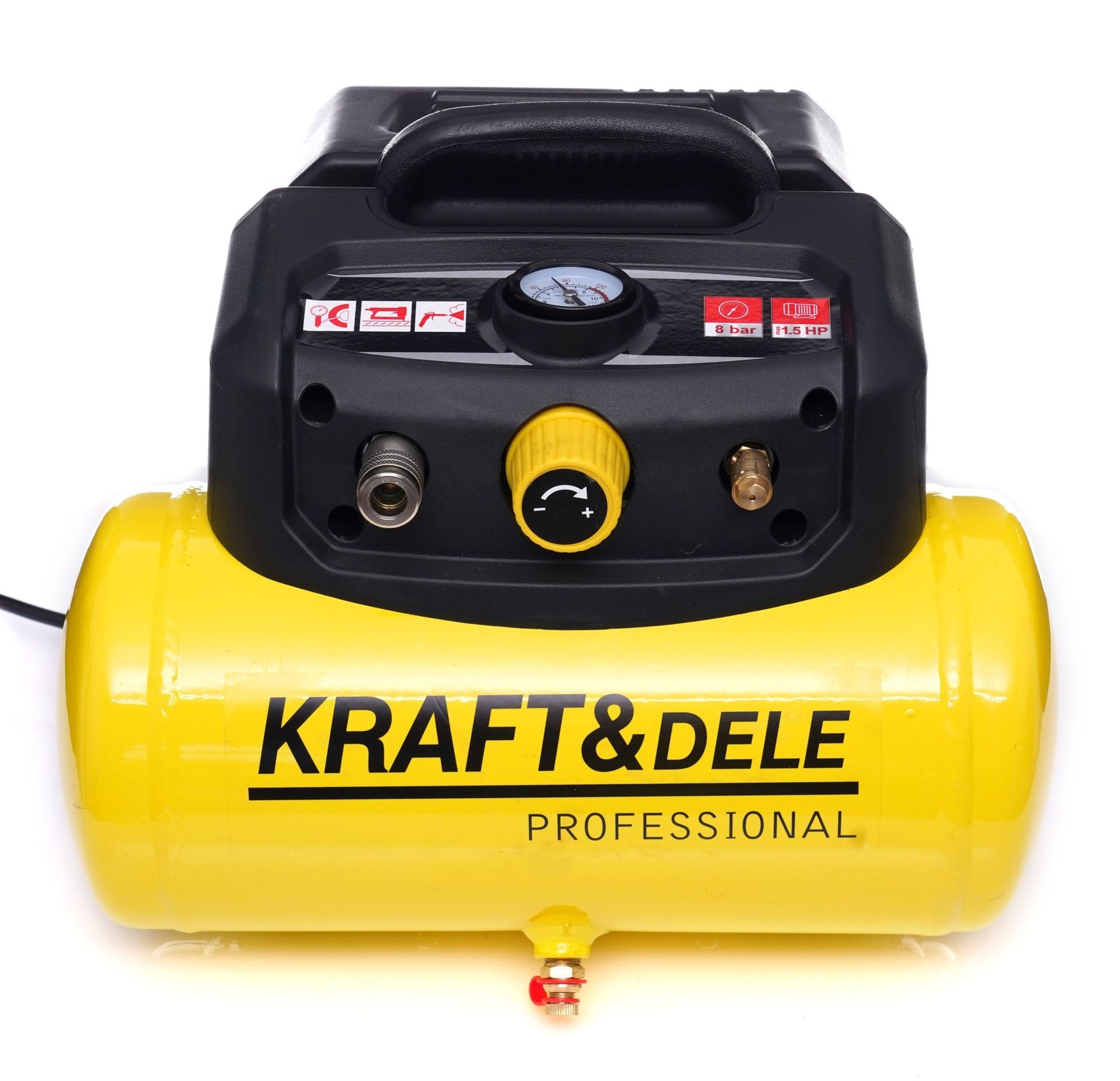 KRAFT&DELE KD1415 betepalinis oro kompresorius, 6 l, 8 bar nuotrauka 6