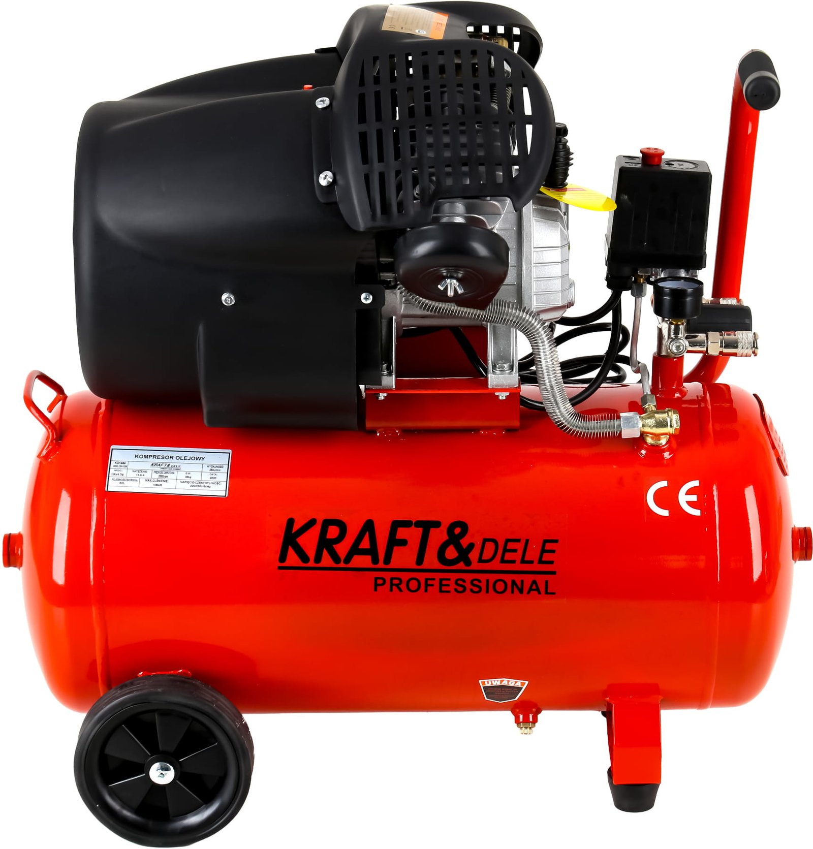 Kraft&Dele KD1484 oro kompresorius, 50 l, 2 cilindrų nuotrauka 5