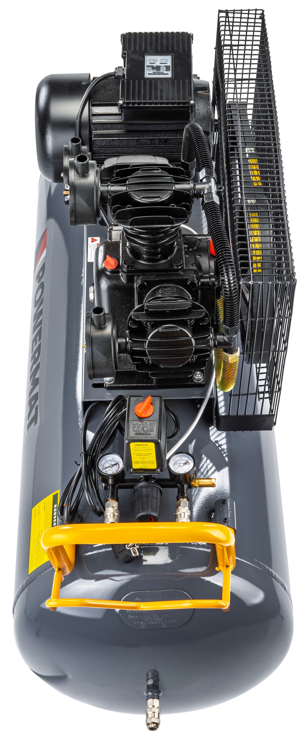 Alyvinis oro kompresorius Powermat PM-KO-200T-230V nuotrauka 6