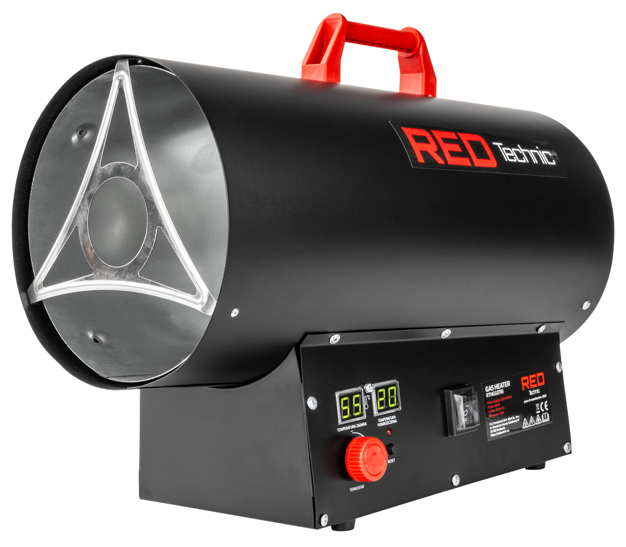 Dujinė karšto oro patranka 45 kW RTNGG0118 nuotrauka 8