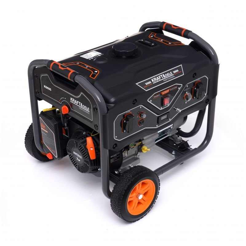Kraft&Dele KD695 benzininis elektros generatorius 3.2/3.5 kW (230 V) nuotrauka 10