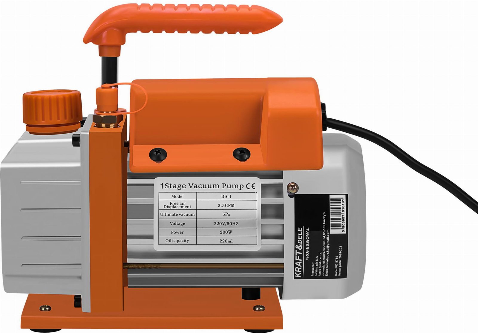 Vakuuminis siurblys su kamera Kraft&Dele KD11785, 100 l/min nuotrauka 6