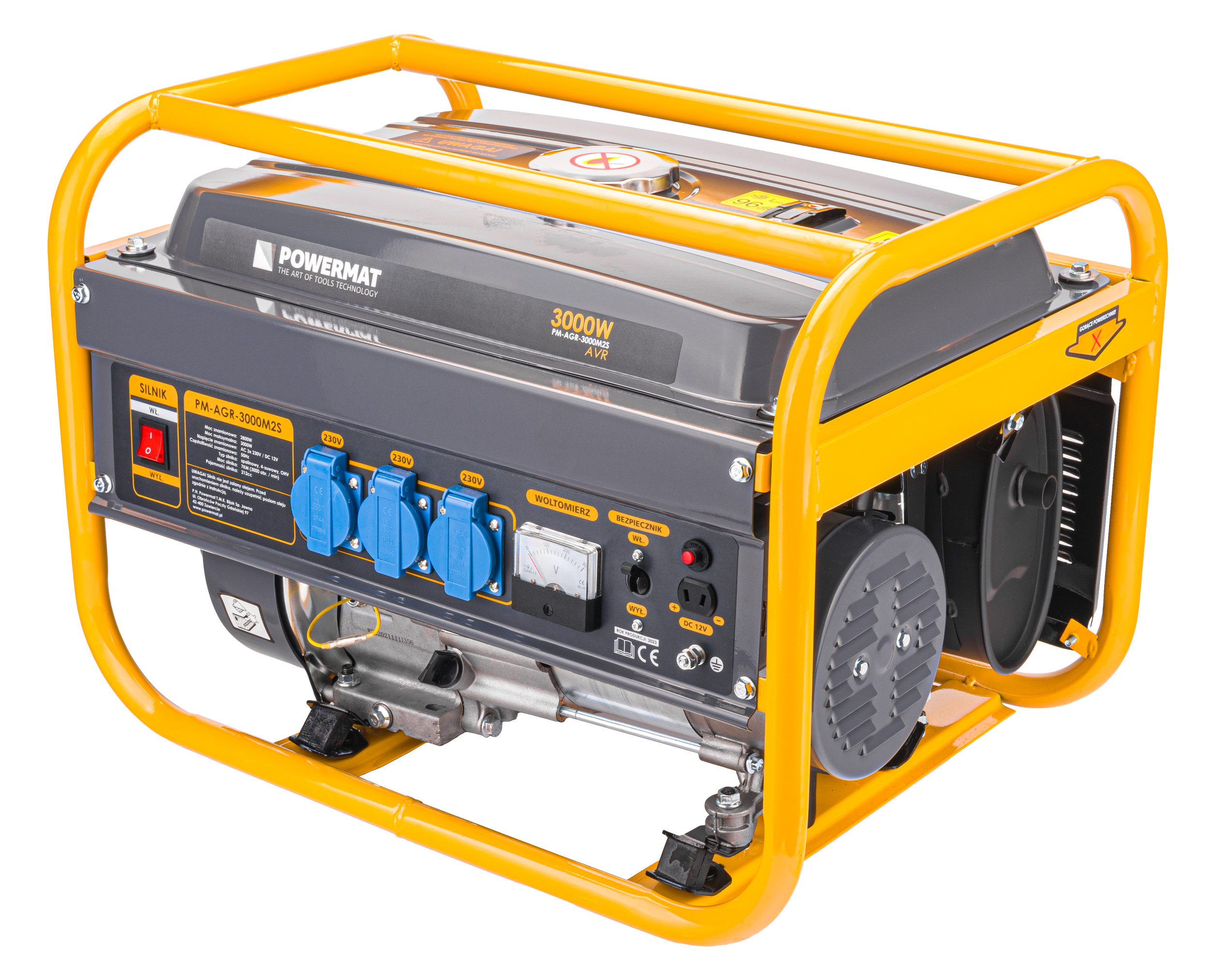 POWERMAT PM-AGR-3000M2S benzininis generatorius 3000 W nuotrauka 3