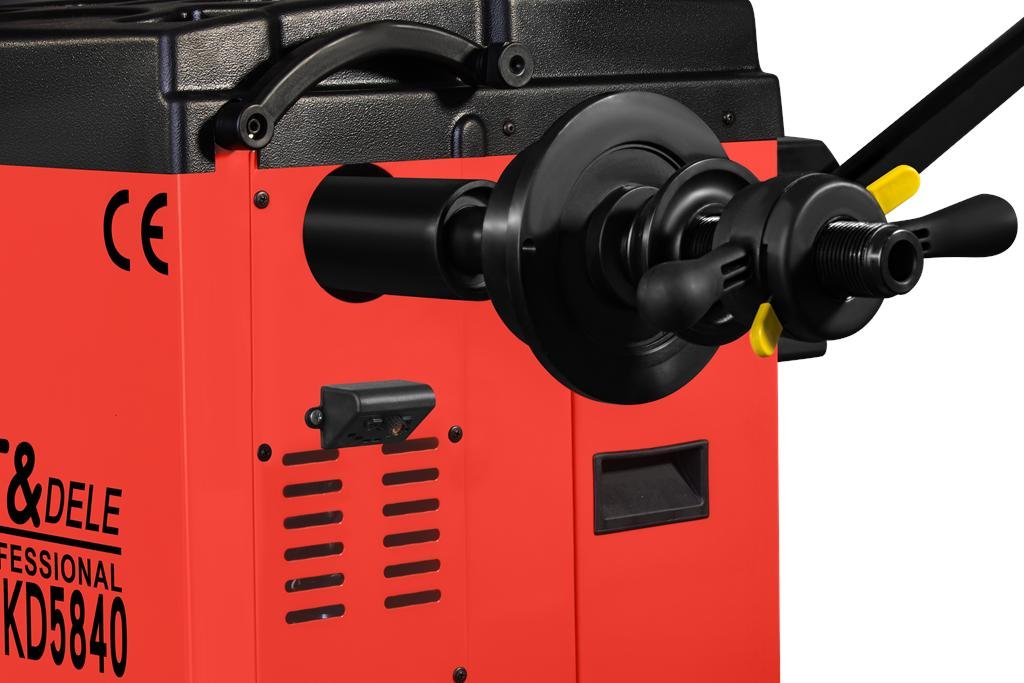 KRAFT&DELE KD5840 ratų balansavimo staklės, pusiau automatinės, su lazerio žymekliu, 230 V nuotrauka 7