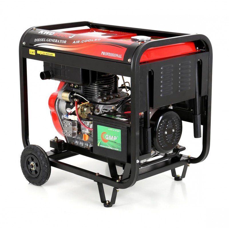 Kraft&Dele KD122 dyzelinis generatorius, 6500 W, 230 V + 12 V, AVR nuotrauka 4