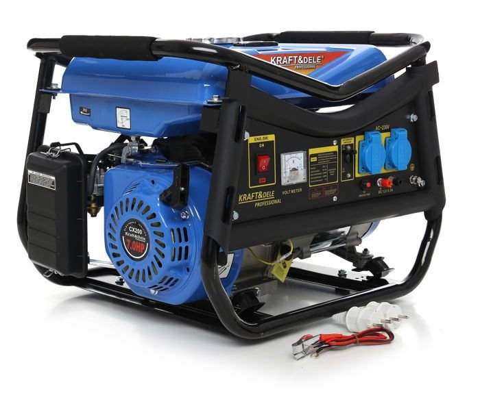 Kraft & Dele KD141 benzininis vienfazis generatorius 2.8 kW — nuotrauka