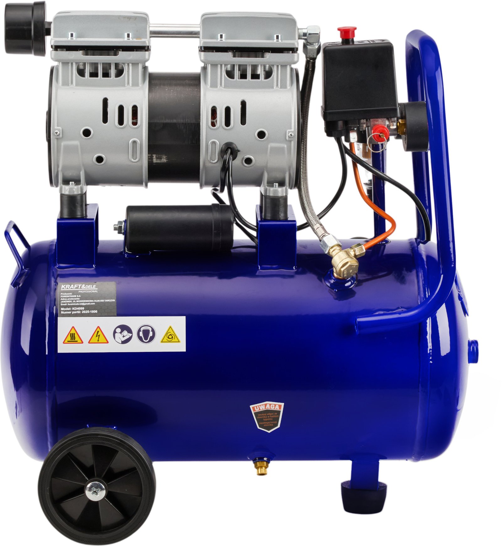 Betepalinis oro kompresorius KD4099, 24 l, 1200 W, 220 l/min nuotrauka 5