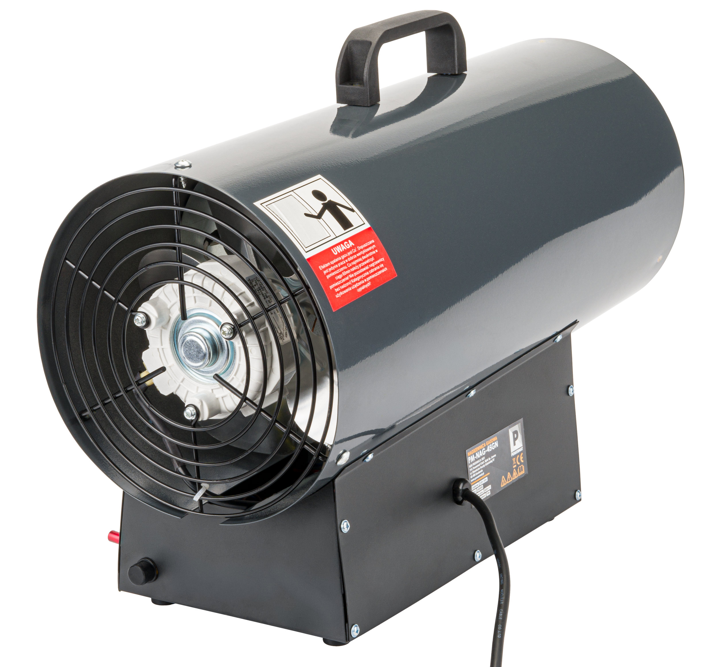 Powermat PM-NAG-45GN dujinis karšto oro šildytuvas 45 kW (komplekte reduktorius ir žarna) nuotrauka 4