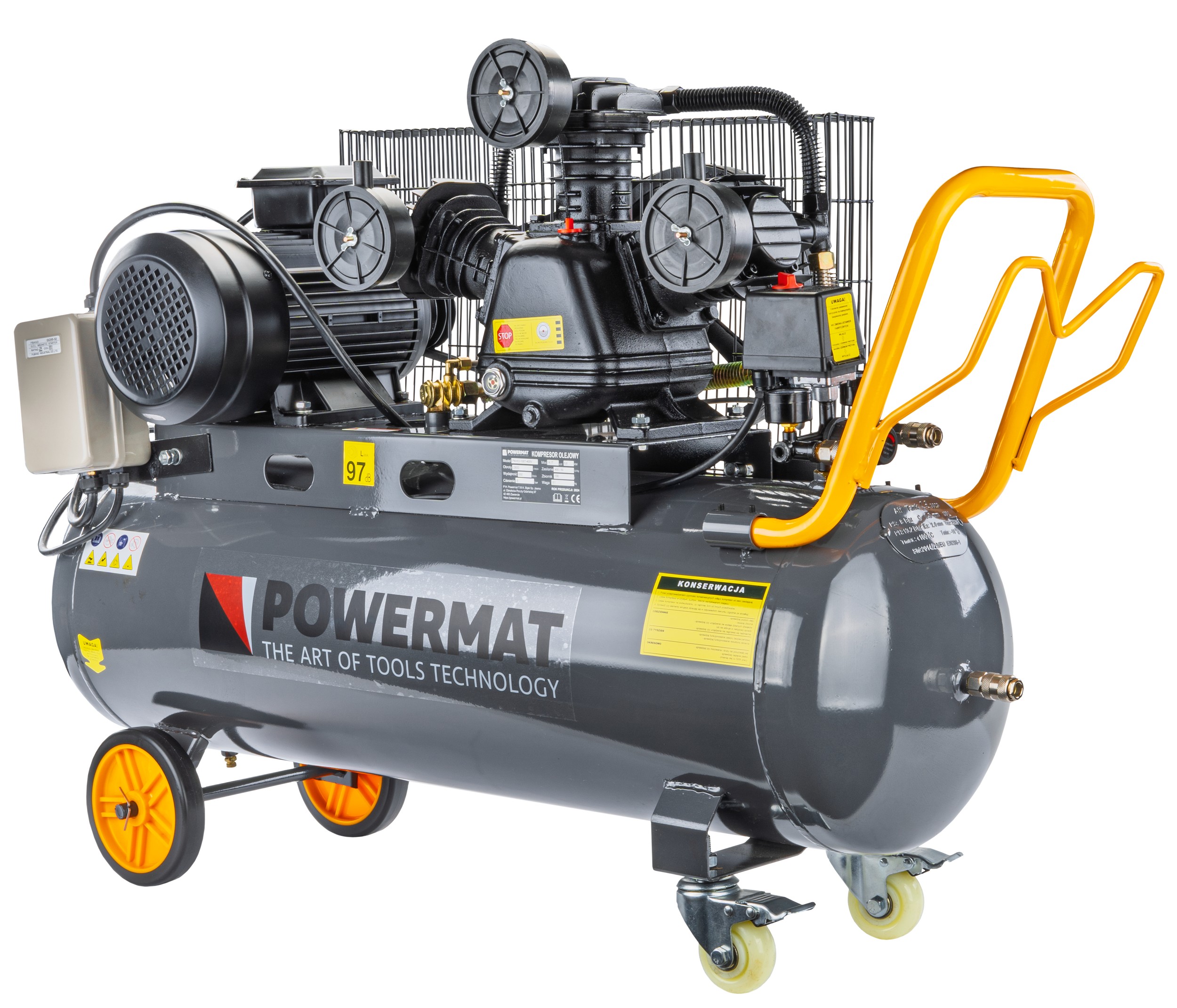 Powermat PM-KO-100T-400V alyvinis oro kompresorius, 100 l (PM1304)