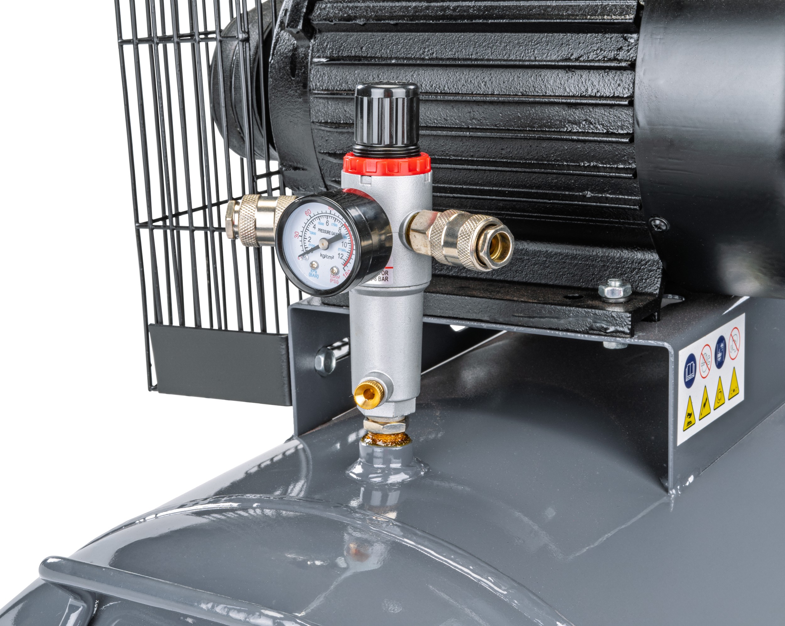 Alyvinis oro kompresorius Powermat PM-KO-200T-230V nuotrauka 8