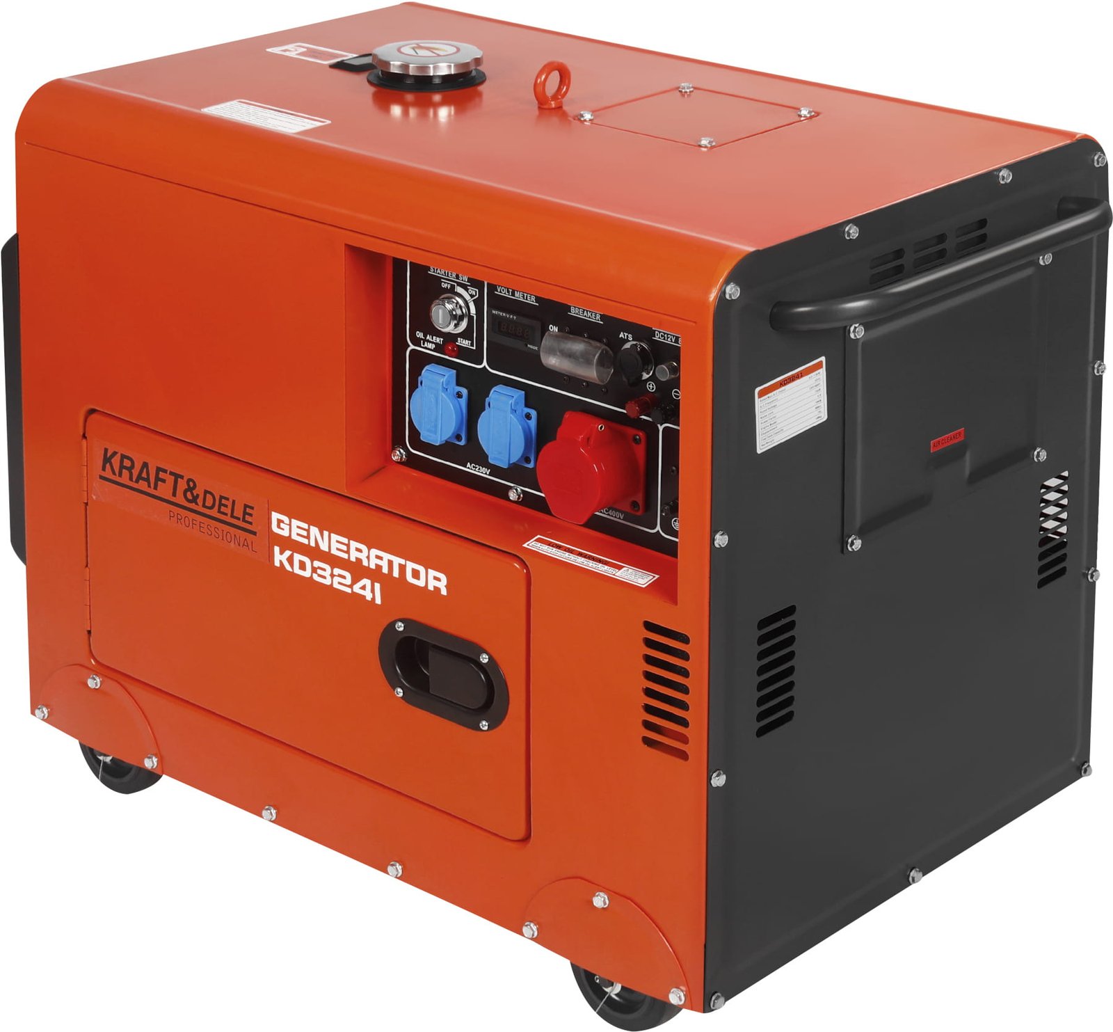 Trifazis dyzelinis generatorius su ATS KD3241, 7 kW, 230/400 V nuotrauka 5