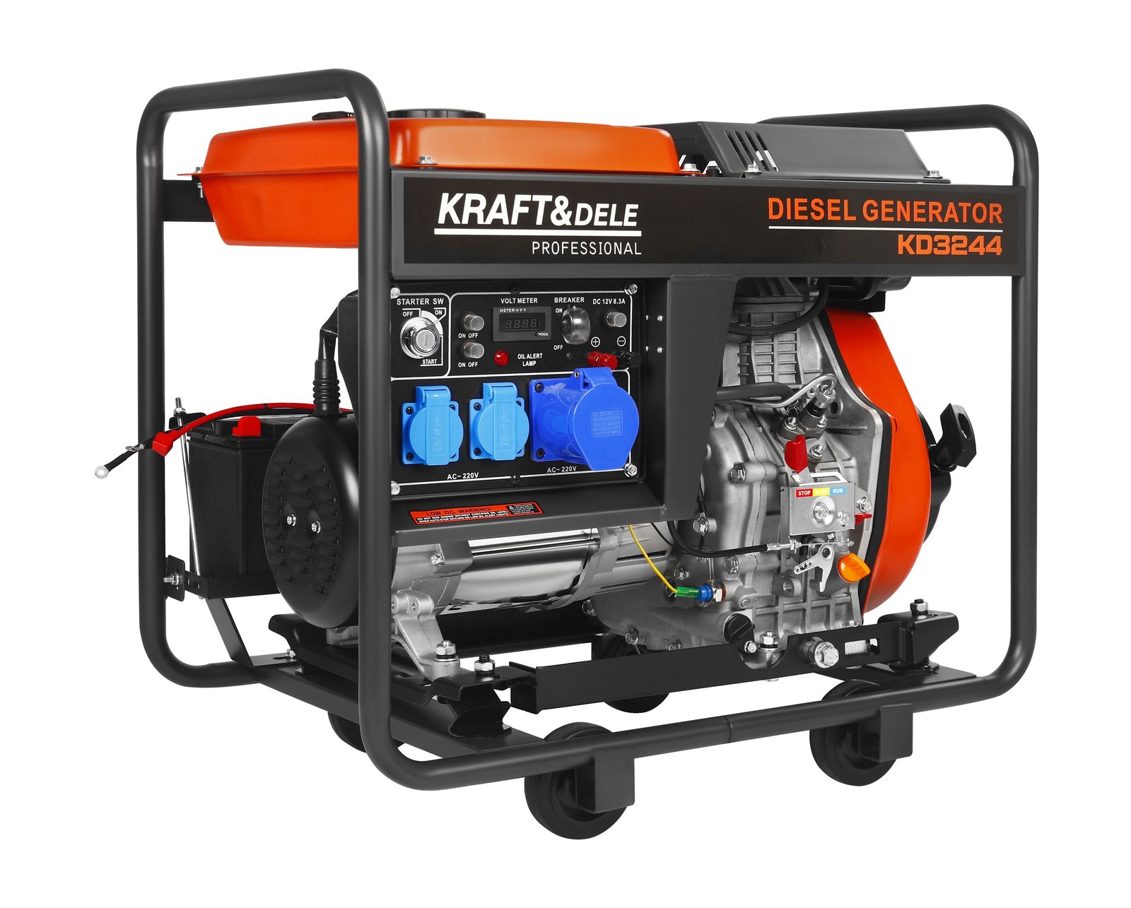 Dyzelinis generatorius 7 kW, 230 V, 32 A KD3244 nuotrauka 3
