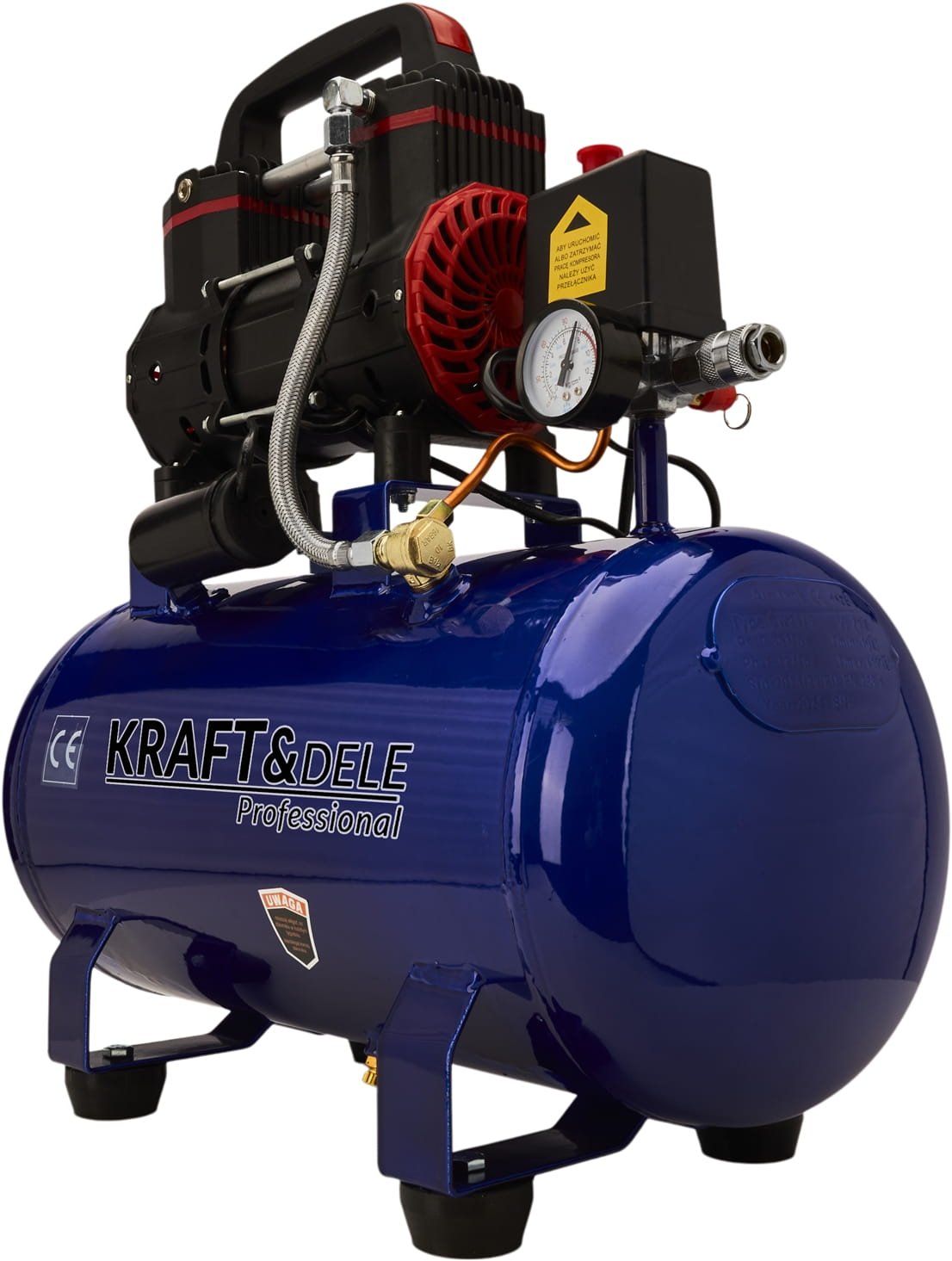Kraft&Dele KD2128 bealyvinis oro kompresorius 24 l, 1390 W, 220 l/min nuotrauka 5