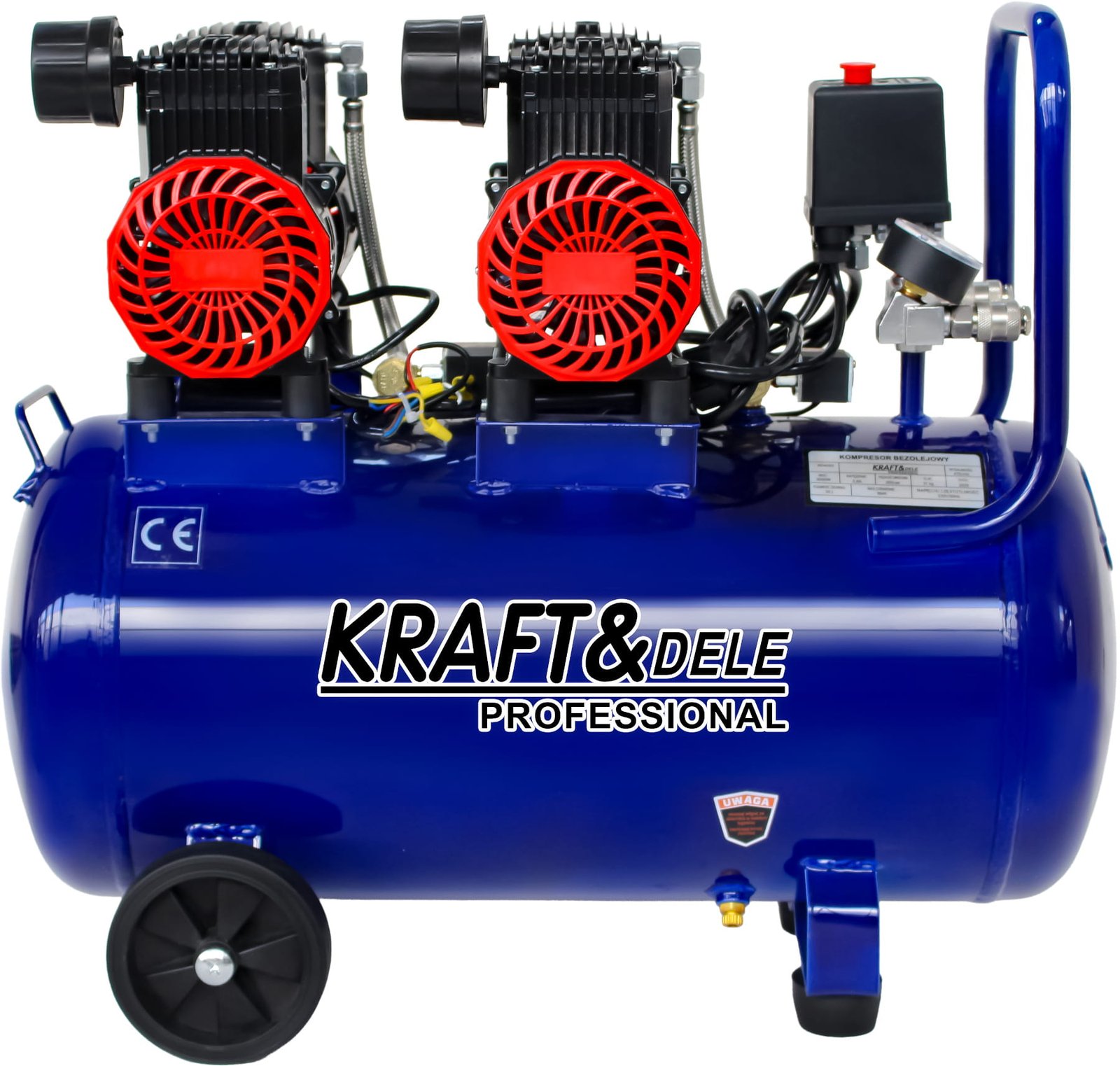 Kraft&Dele KD4093 be alyvos oro kompresorius, 50 l, 3 kW, 230 V — nuotrauka