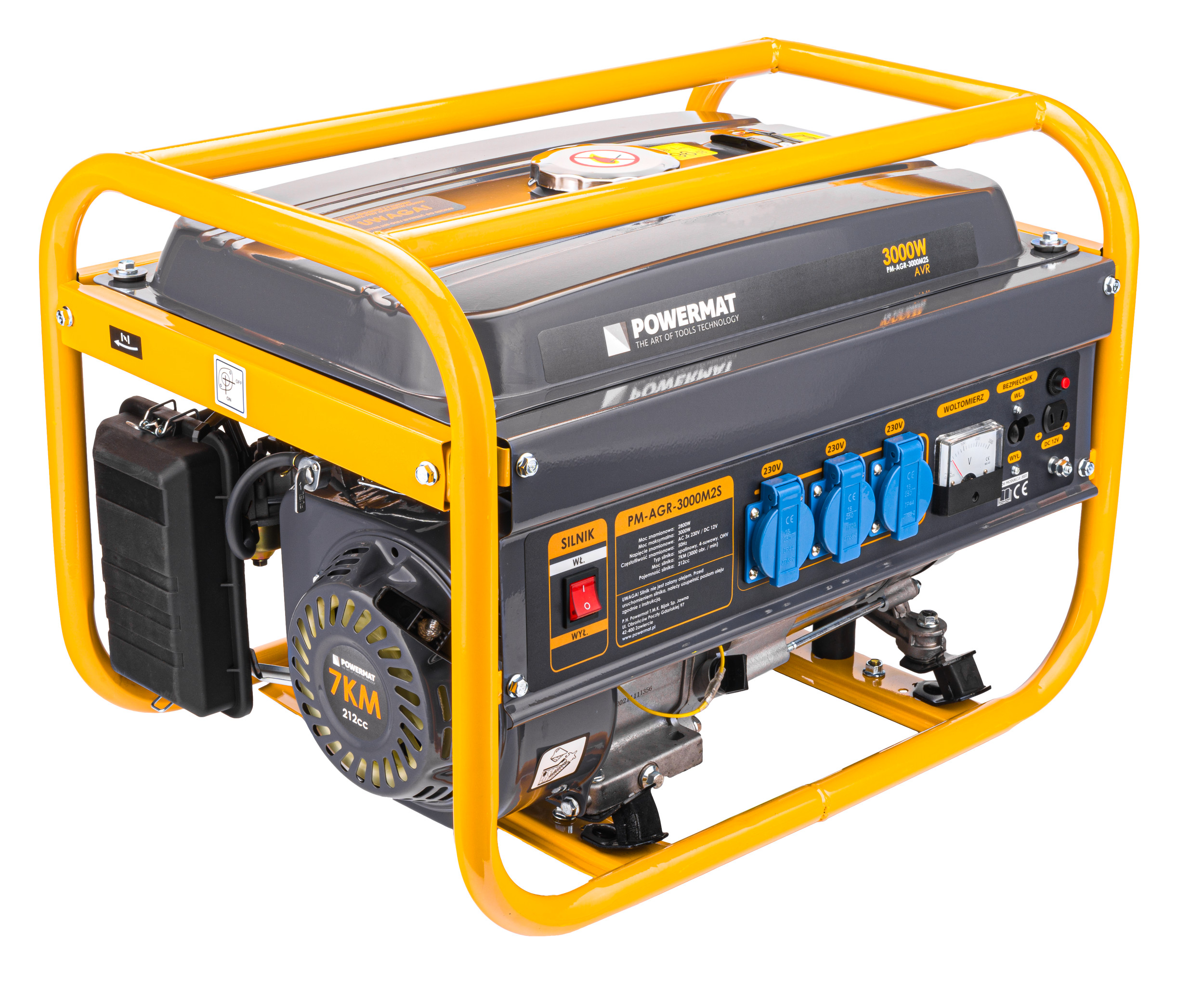 POWERMAT PM-AGR-3000M2S benzininis generatorius 3000 W nuotrauka 4
