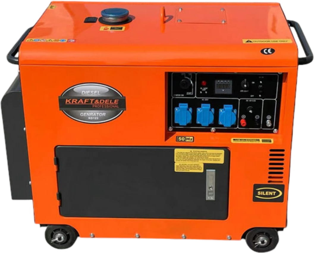 KRAFT&DELE KD123 dyzelinis generatorius su ATS