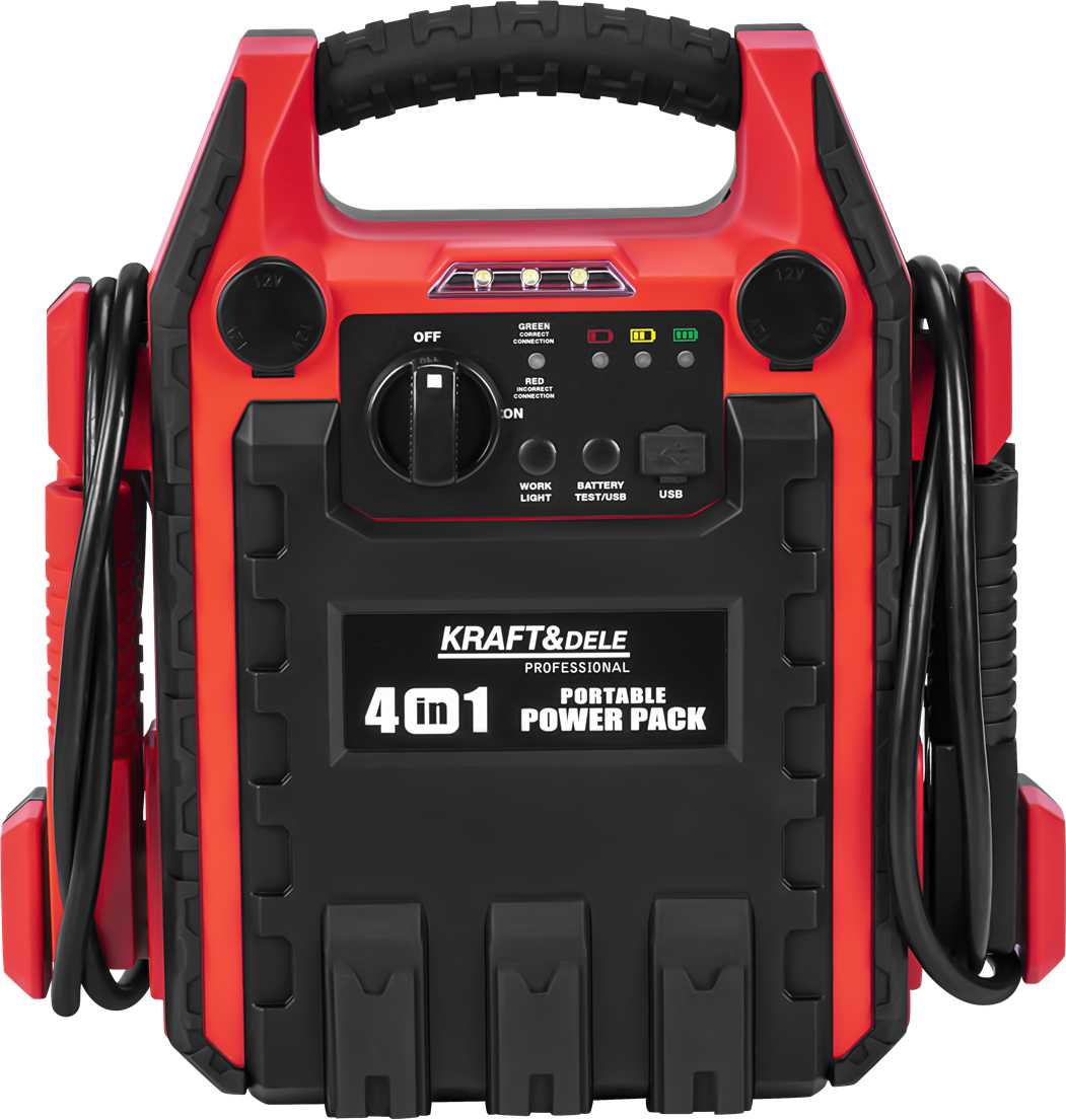 KRAFT&DELE KD5346 4‑in‑1 Jump Starter nuotrauka 5