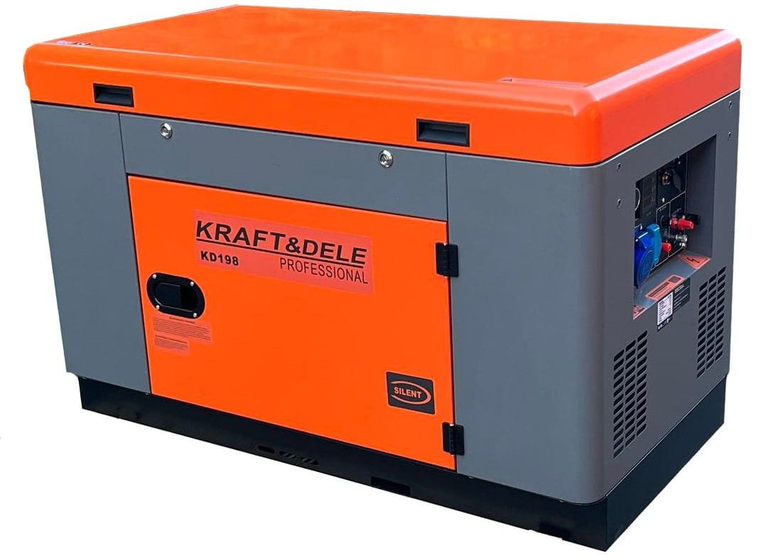 Kraft&Dele KD198 vienfazis dyzelinis elektros generatorius 14/15,5 kW