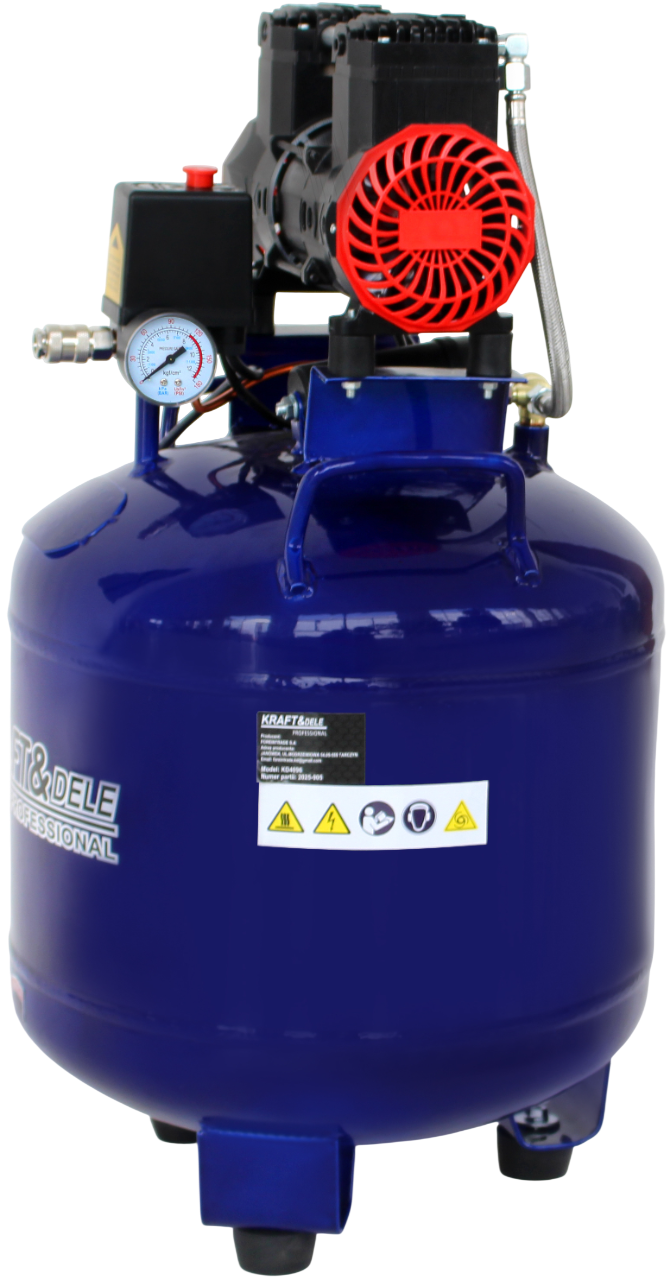 Kraft&Dele KD4096 bealyvinis oro kompresorius, 50 l, 1500 W nuotrauka 4