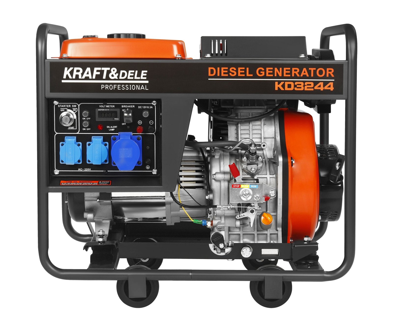 Dyzelinis generatorius 7 kW, 230 V, 32 A KD3244 nuotrauka 4