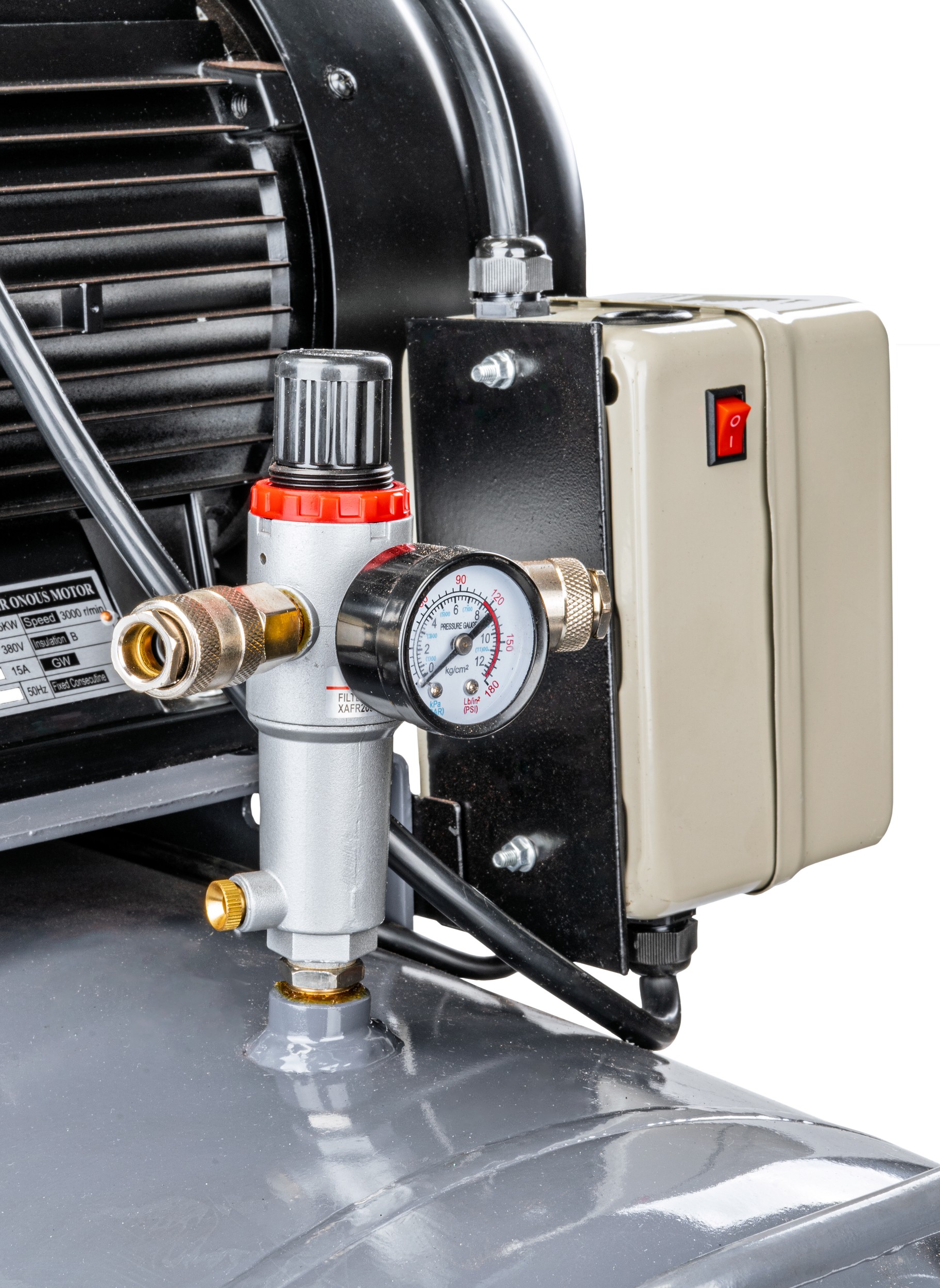 Powermat PM-KO-300T-400V alyvinis oro kompresorius (3~ 400 V, 300 l) nuotrauka 8