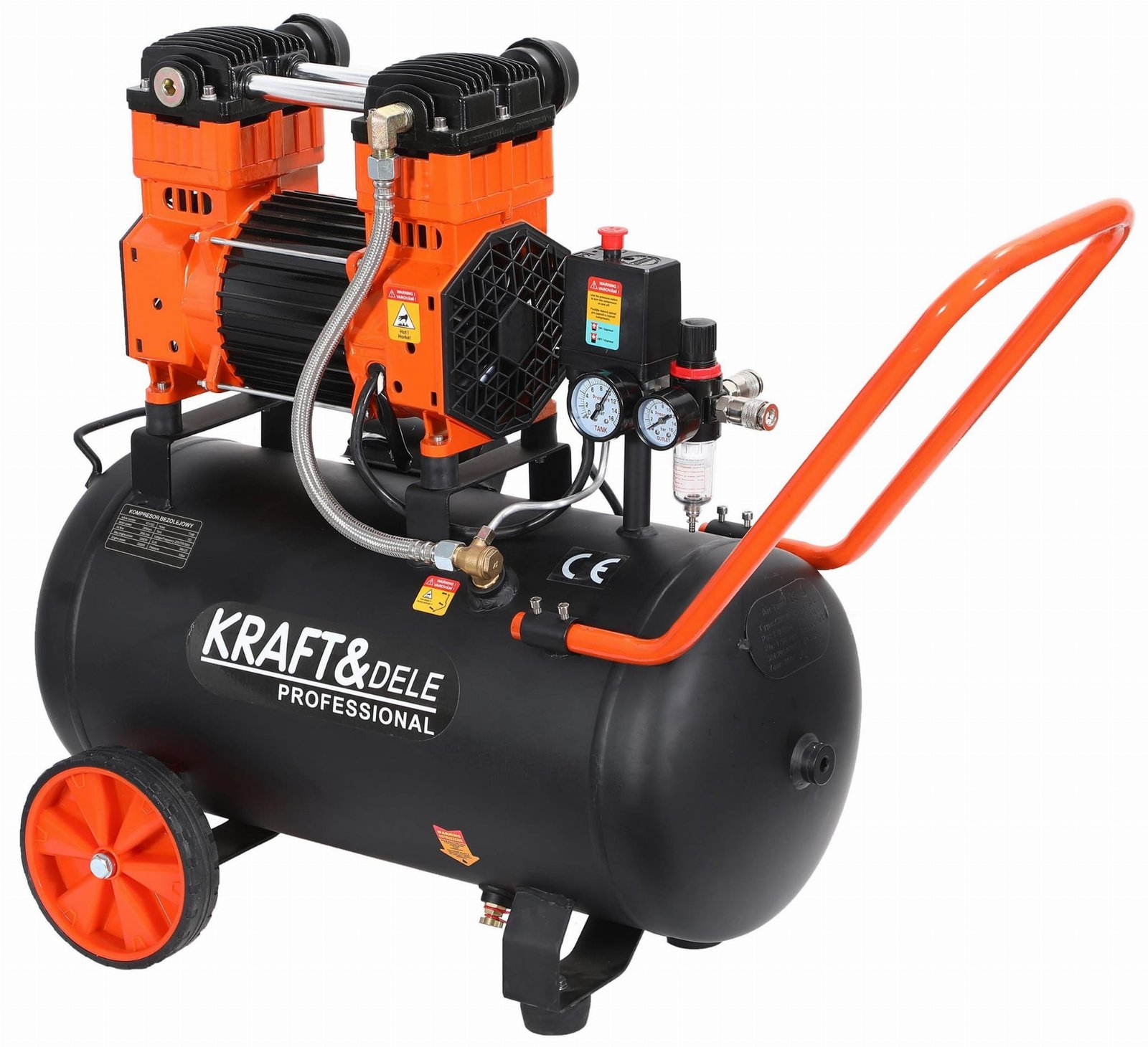 Kraft&Dele KD1393 betepalinis oro kompresorius 50 l — nuotrauka