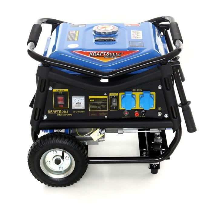 Benzininis vienfazis generatorius KRAFT&DELE KD142 (3000 W, 12/230 V, 7 AG) — nuotrauka