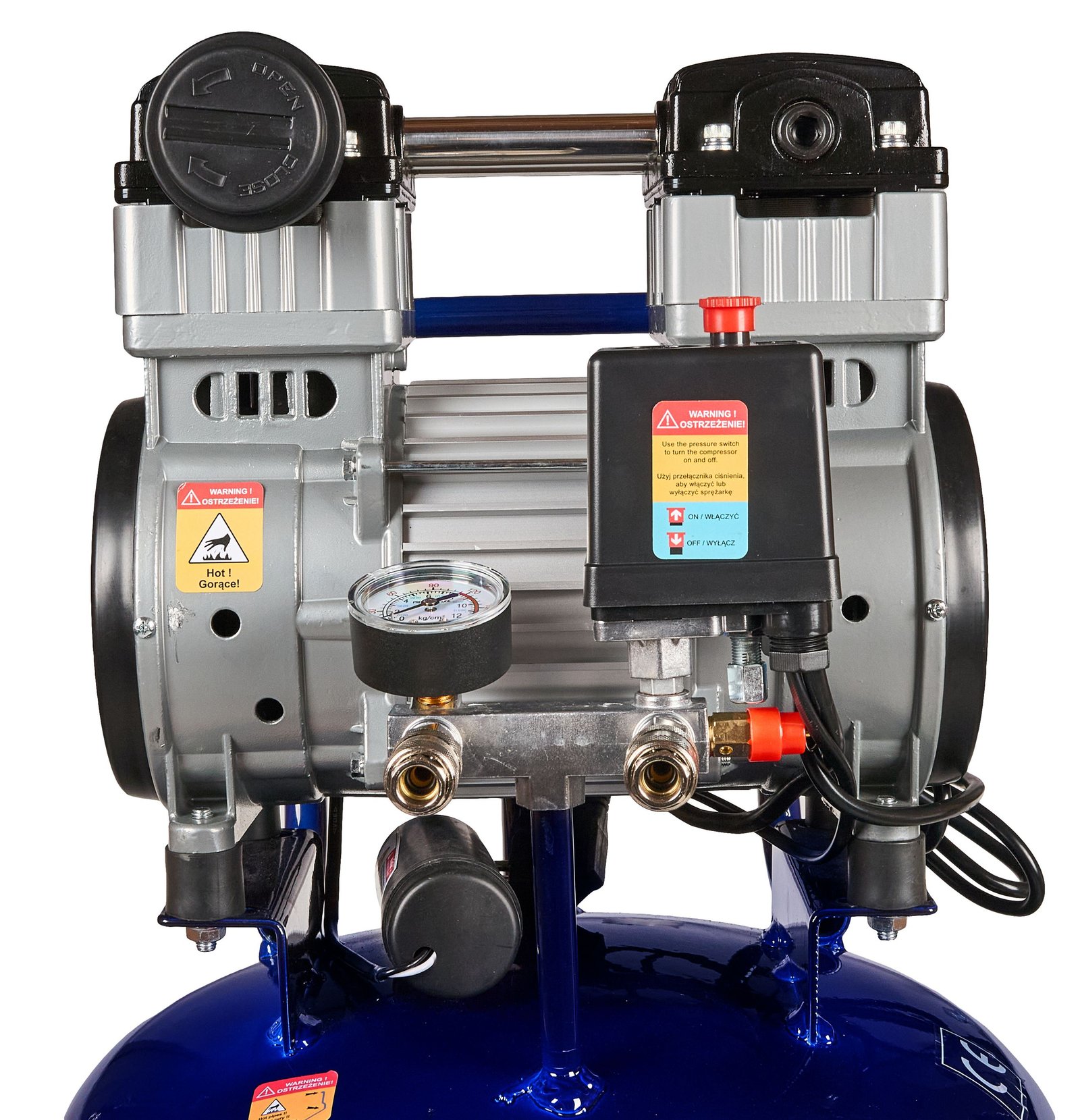 KRAFT&DELE KD4097 betepalinis oro kompresorius 2200 W, 100 l nuotrauka 6