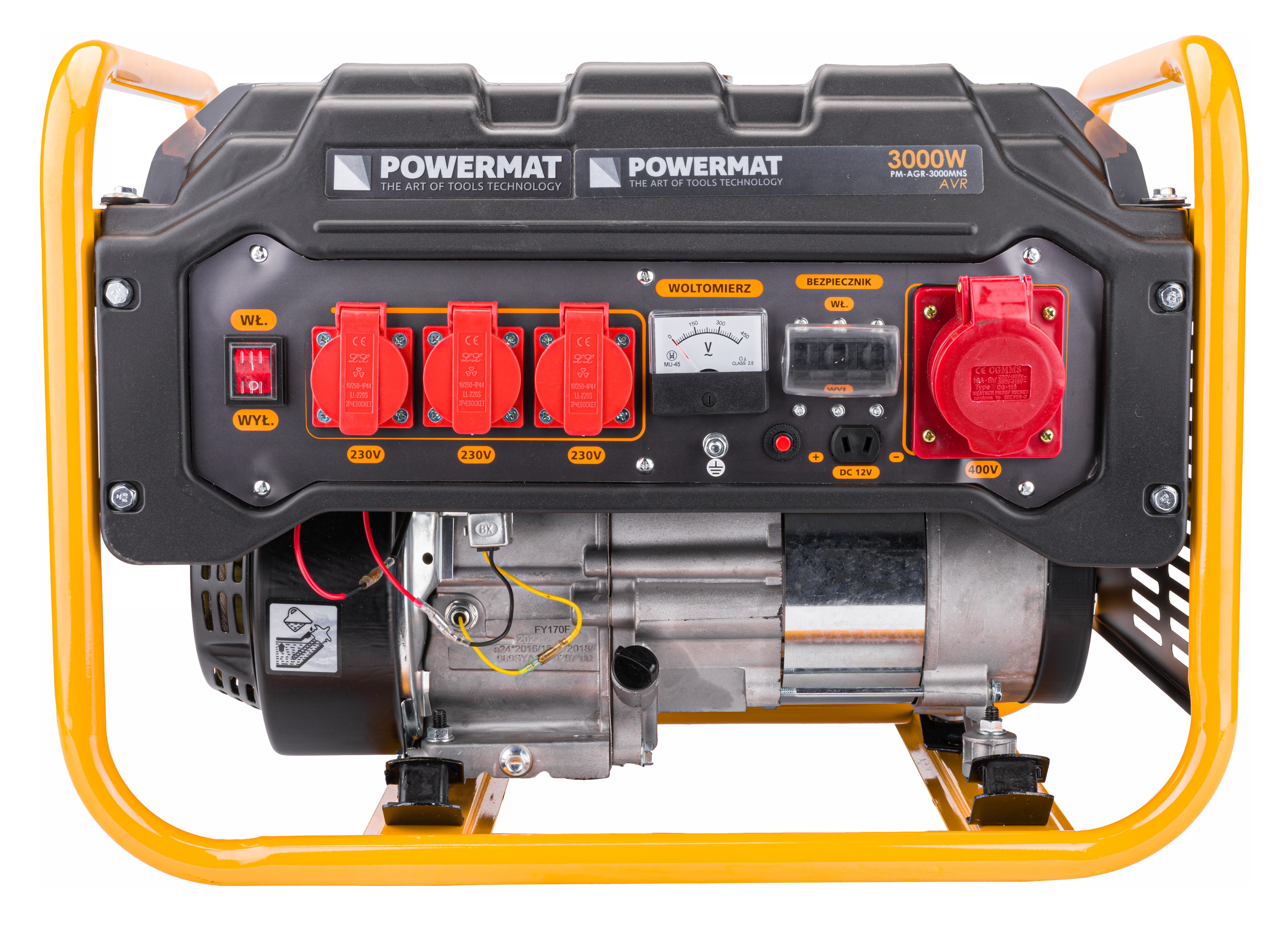 Powermat PM-AGR-3000MNS benzininis generatorius 3000 W — nuotrauka