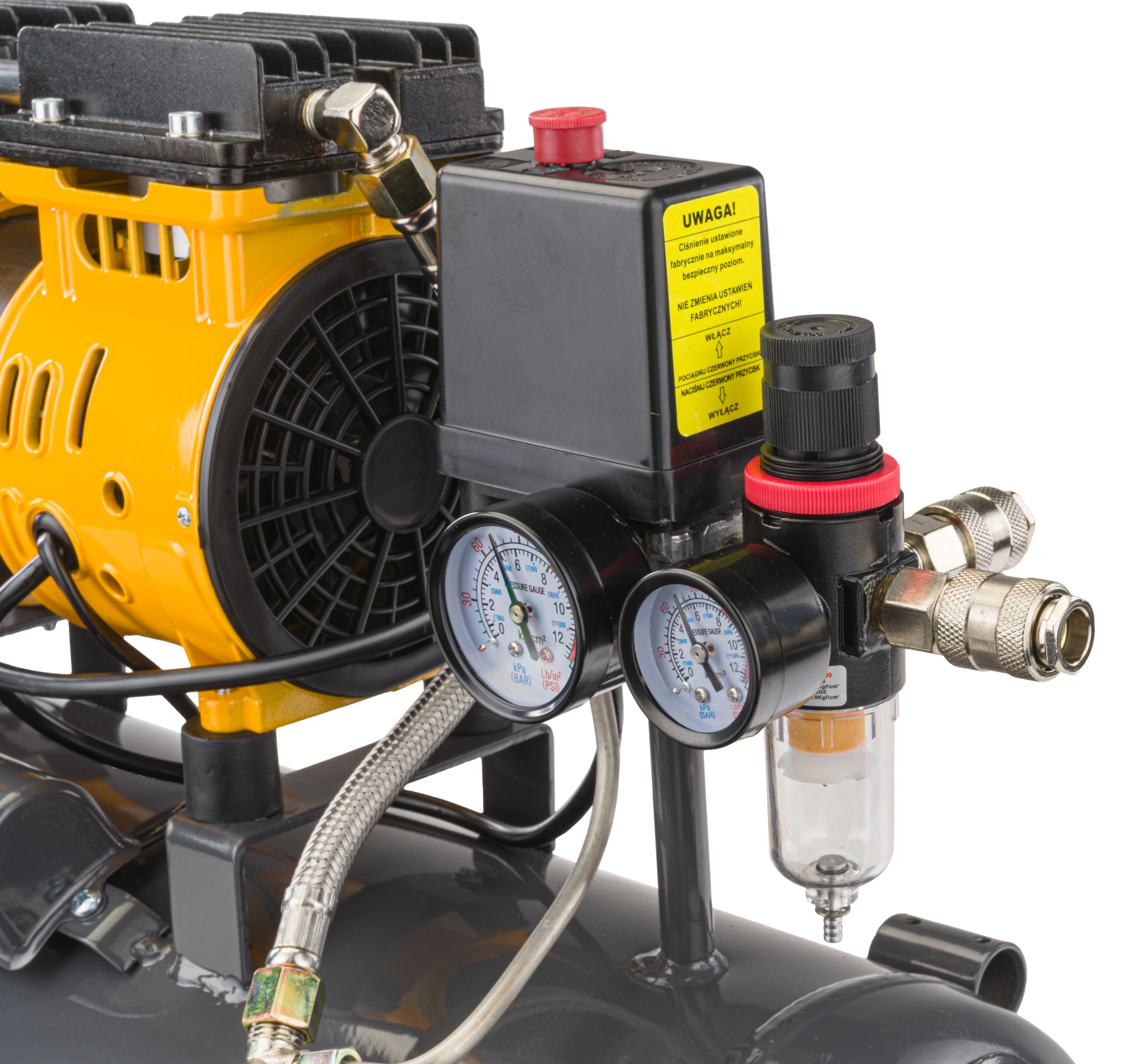 Powermat PM-KBO-24T bealyvis oro kompresorius 24 l nuotrauka 4