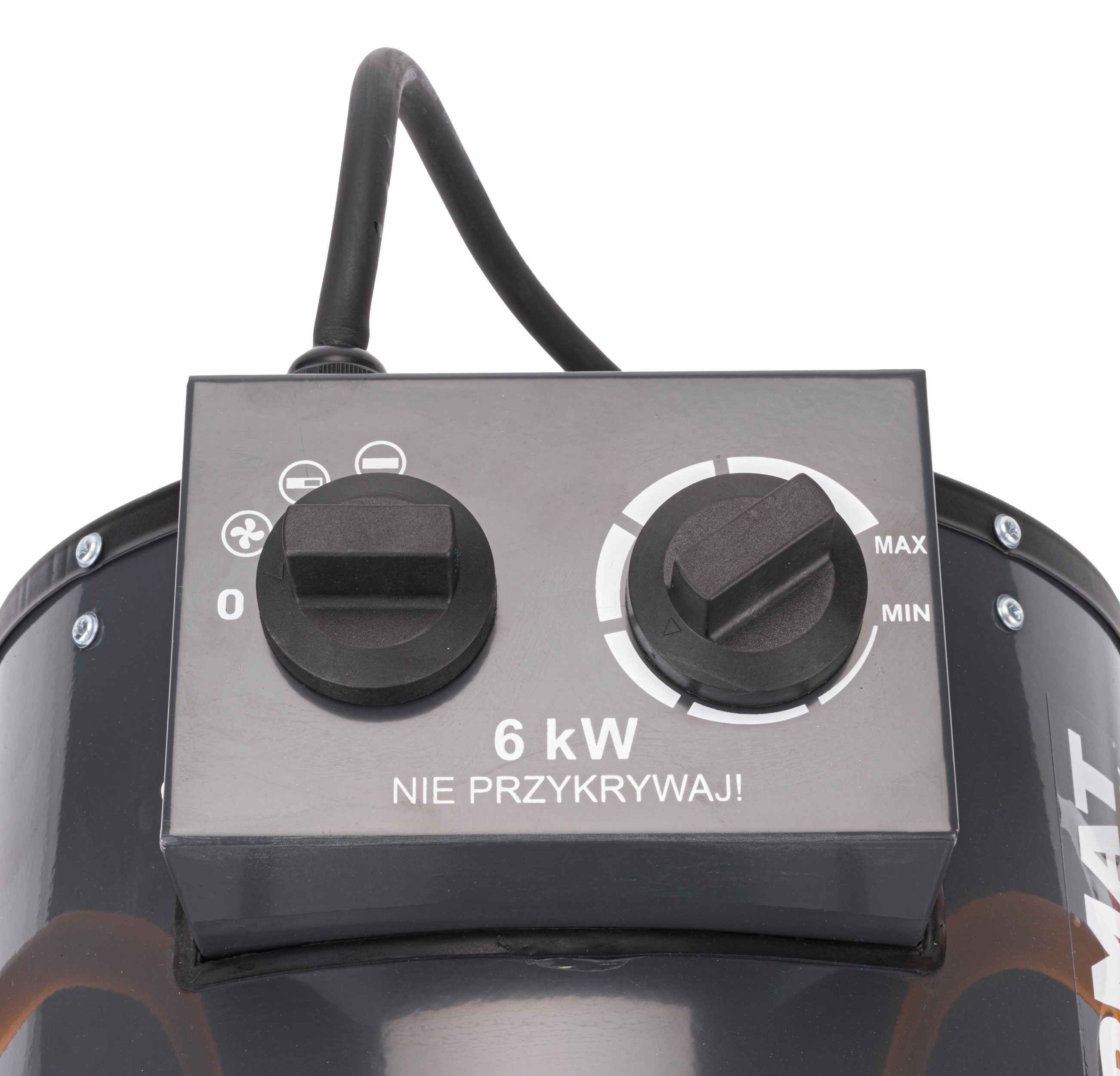 Elektrinis pramoninis šildytuvas Powermat PM-NAG-6EN, 6 kW, 400 V nuotrauka 8