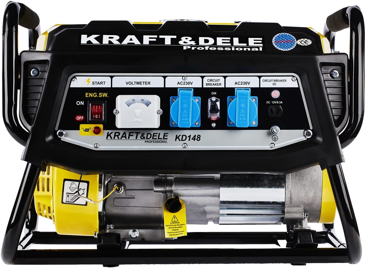 KRAFT&DELE KD148 3.5 kW vienfazis benzininis generatorius nuotrauka 3
