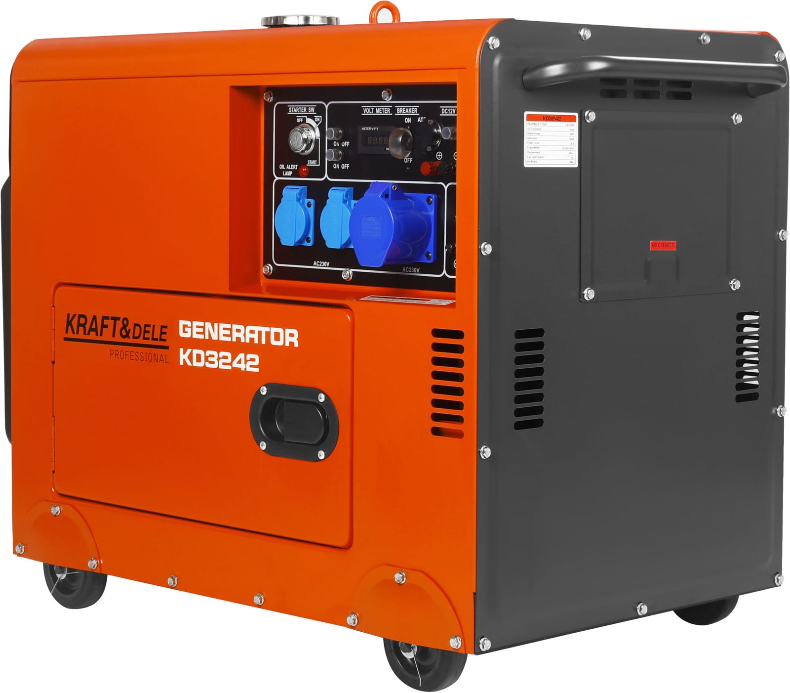 Kraft&Dele KD3242 dyzelinis elektros generatorius su ATS, 230 V — nuotrauka