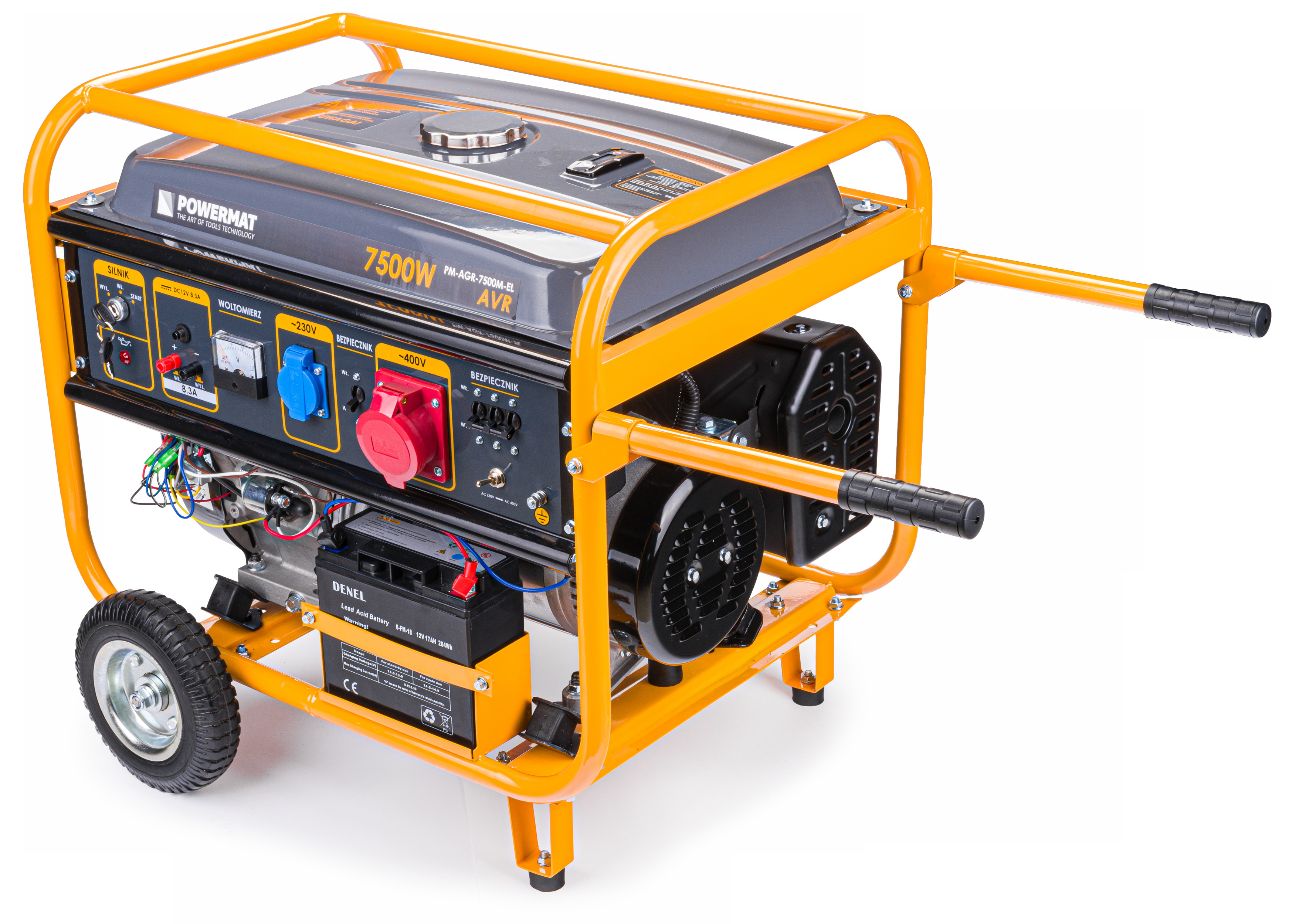 Powermat PM-AGR-7500M-EL trifazis generatorius su AVR, 7,5 kW, 230/400 V nuotrauka 6